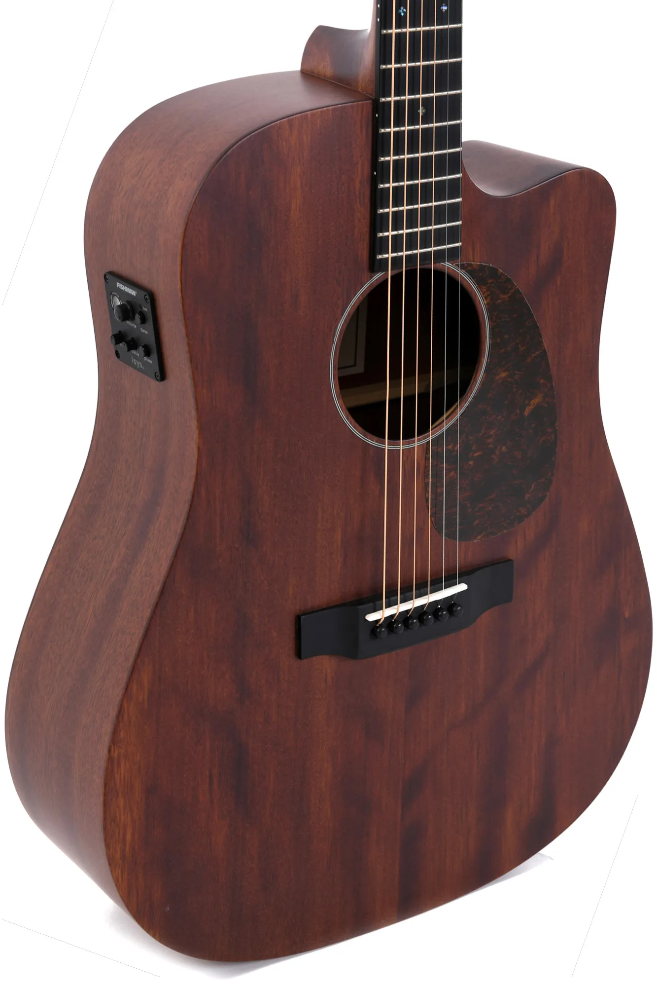 Sigma DMC-15E Cutaway Semi Acoustic Guitar - Mahogany Satin