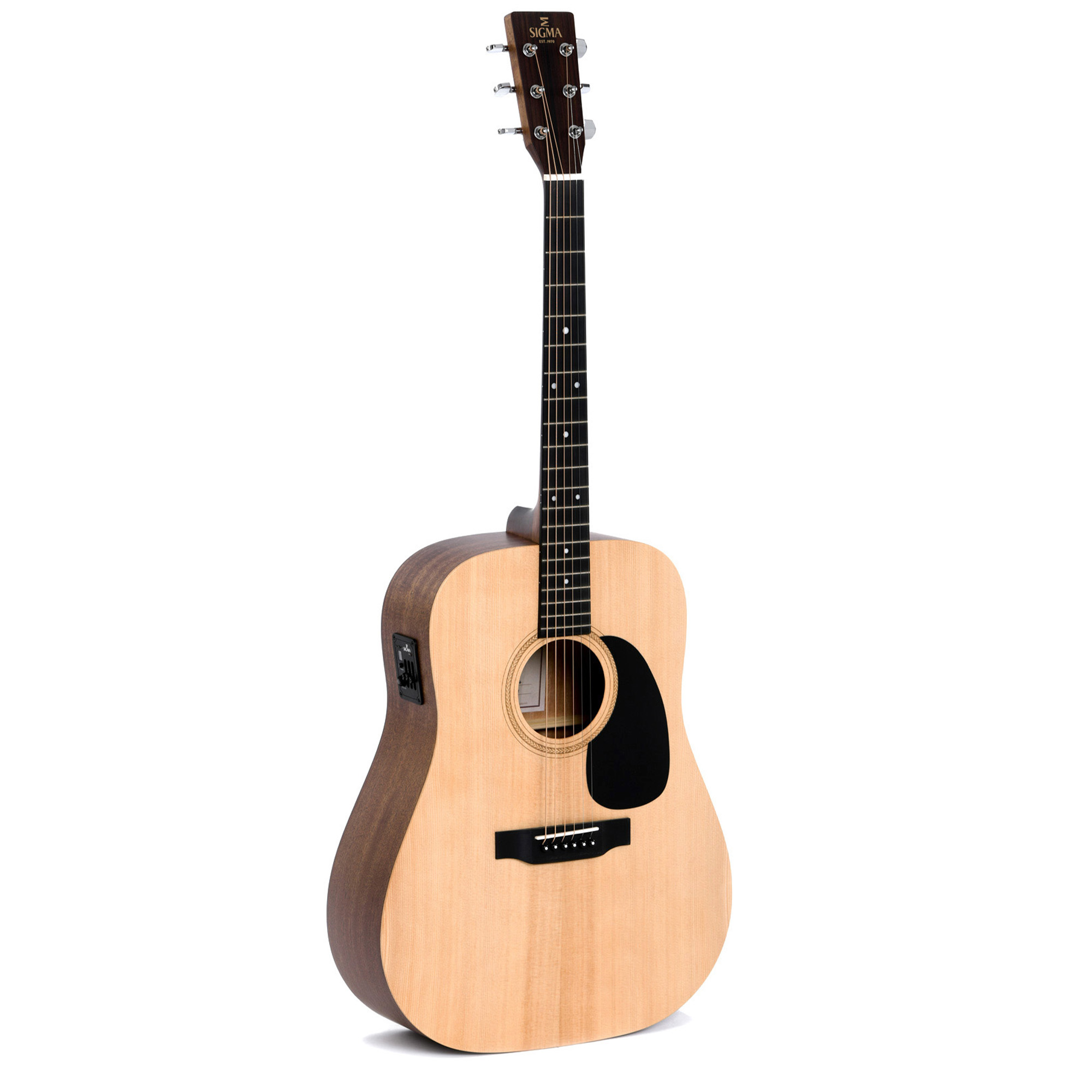 Sigma D-14 Fret Dreadnought Semi Acoustic Guitar - Natural