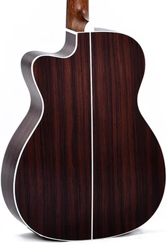Sigma 000-14 Fret Cutaway Semi Acoustic Guitar - Polished Gloss with Sunburst