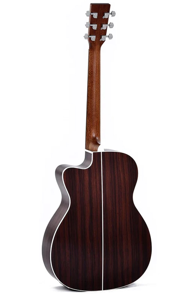Sigma 000-14 Fret Cutaway Semi Acoustic Guitar - Polished Gloss with Sunburst