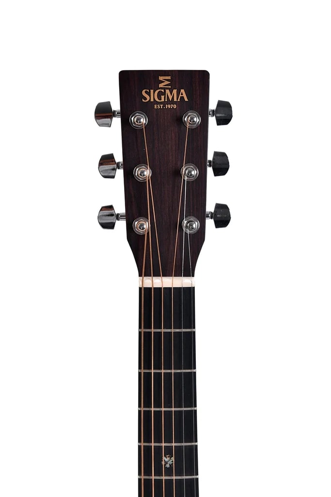 Sigma 000-14 Fret Cutaway Semi Acoustic Guitar - Polished Gloss with Sunburst