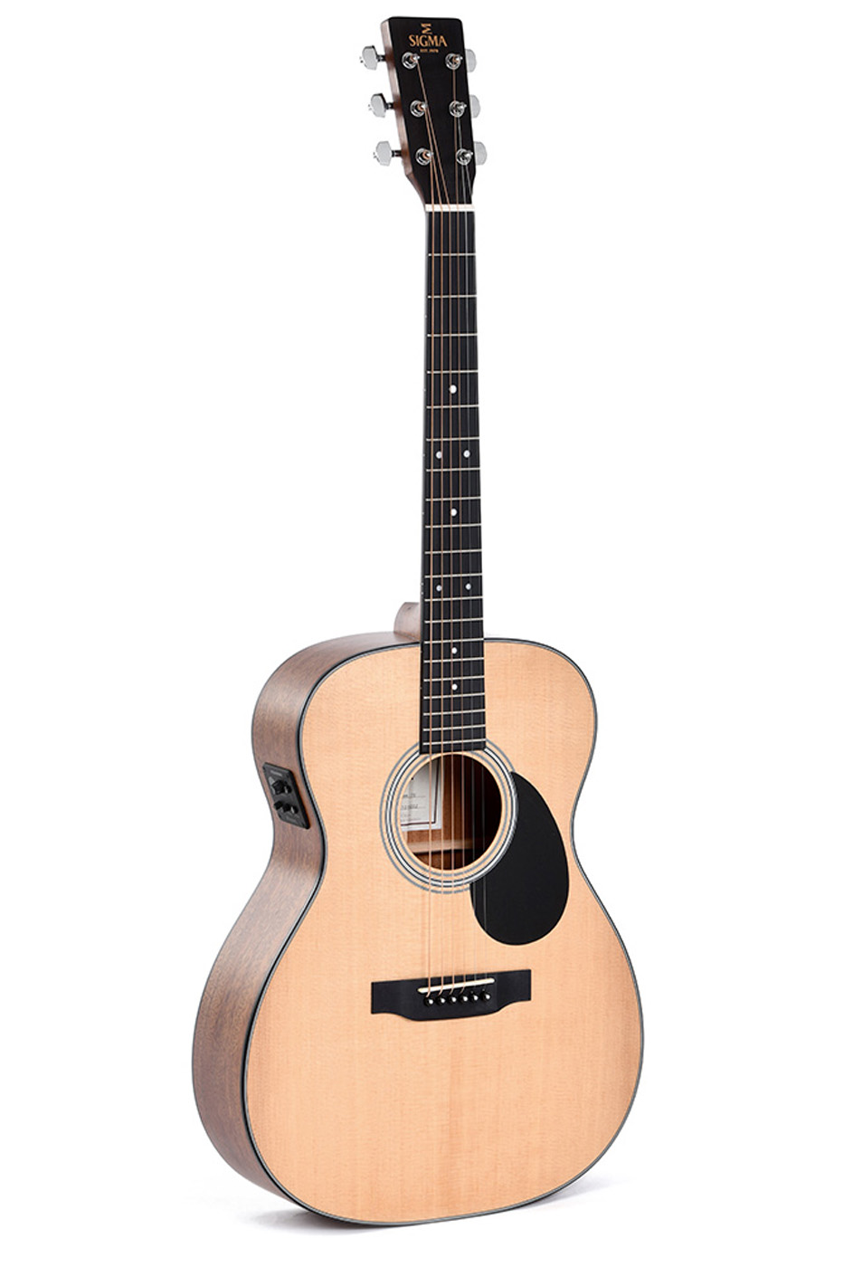 Sigma OM-14 Fret Solid Top Sitka Spruce Semi Acoustic Guitar - Natural - B-Stock