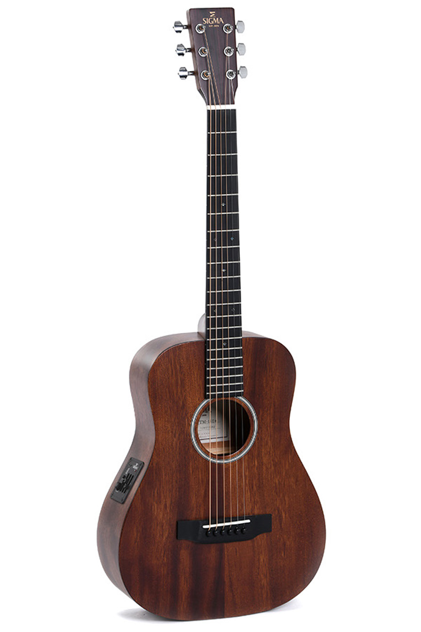 Sigma TM-15E Solid Mahogany Travel Acoustic Electric Satin