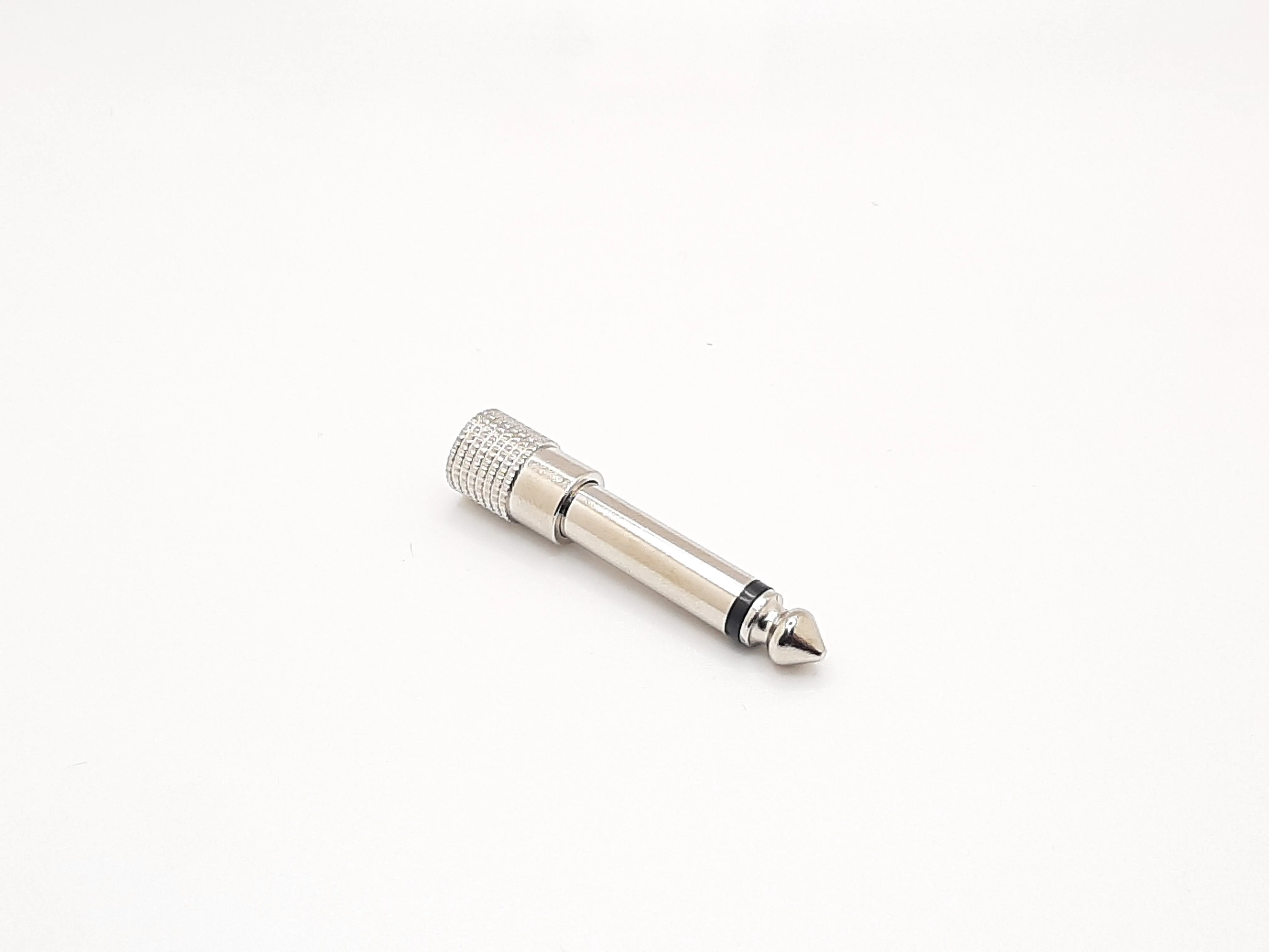 SMC Parts 3.5 mm Female To 1/4 Male Mono Jack Adapter - Silver Plated