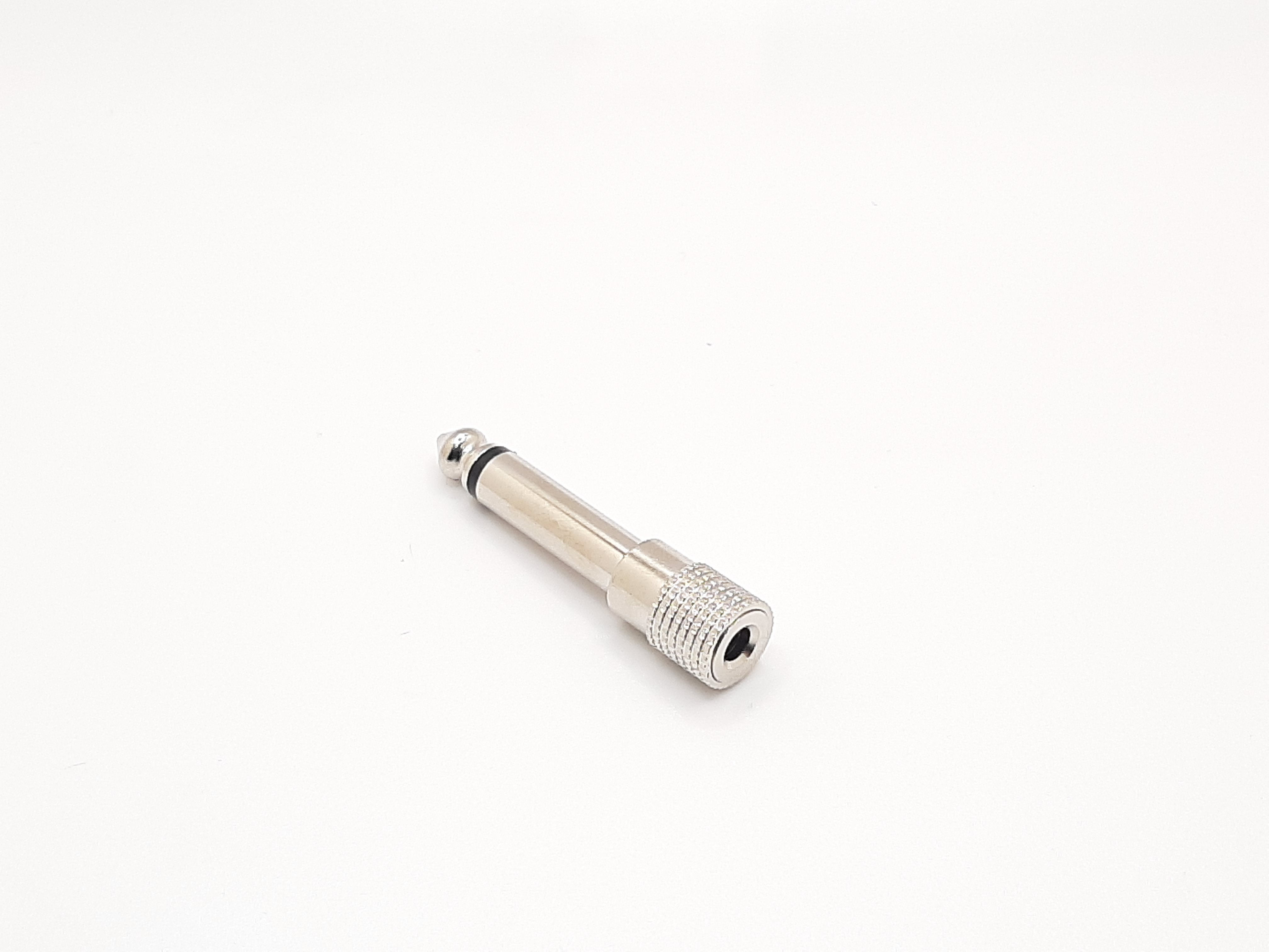 SMC Parts 3.5 mm Female To 1/4 Male Mono Jack Adapter - Silver Plated