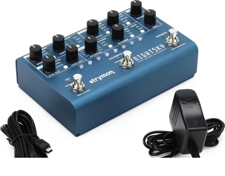 Strymon NightSky Time Warped Reverberator Pedal - Power Supply Included