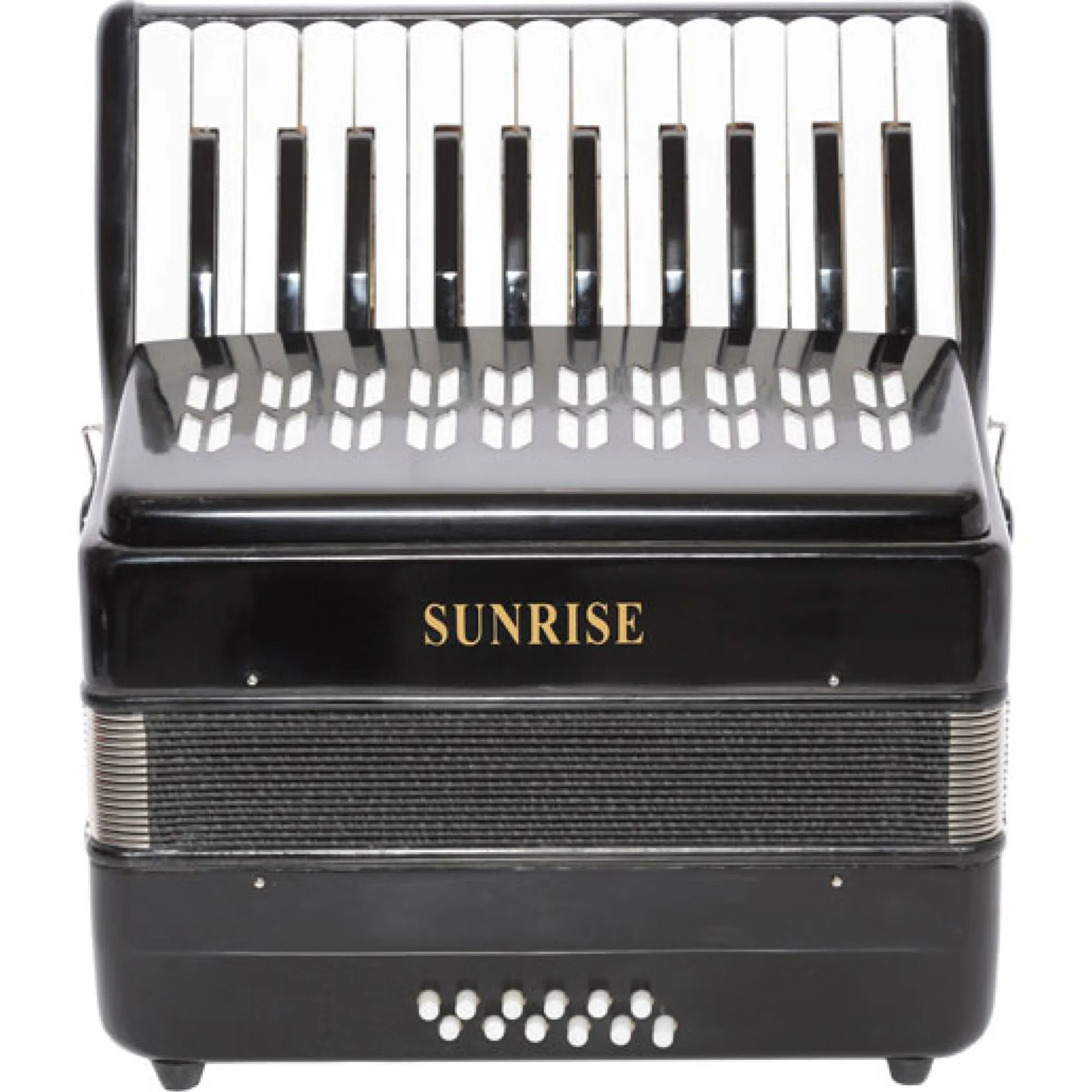 Sunrise Accordion 12 Bass - Black Color