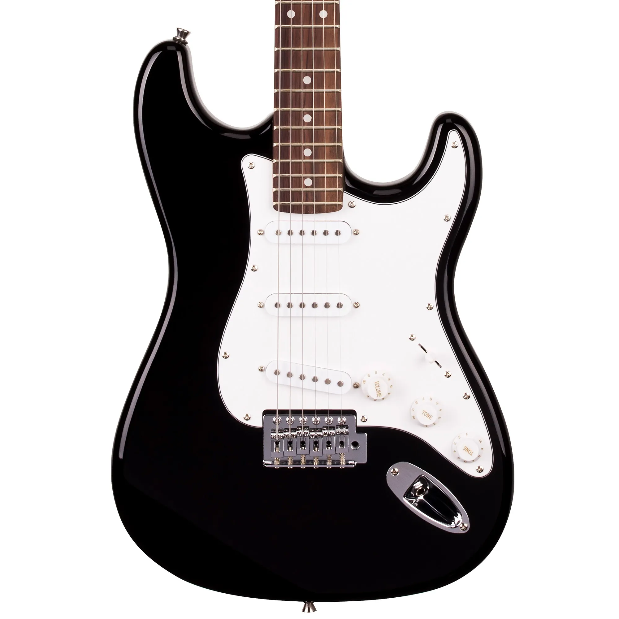 SX Guitar ED1 Vintage Style Electric with Bag - Black