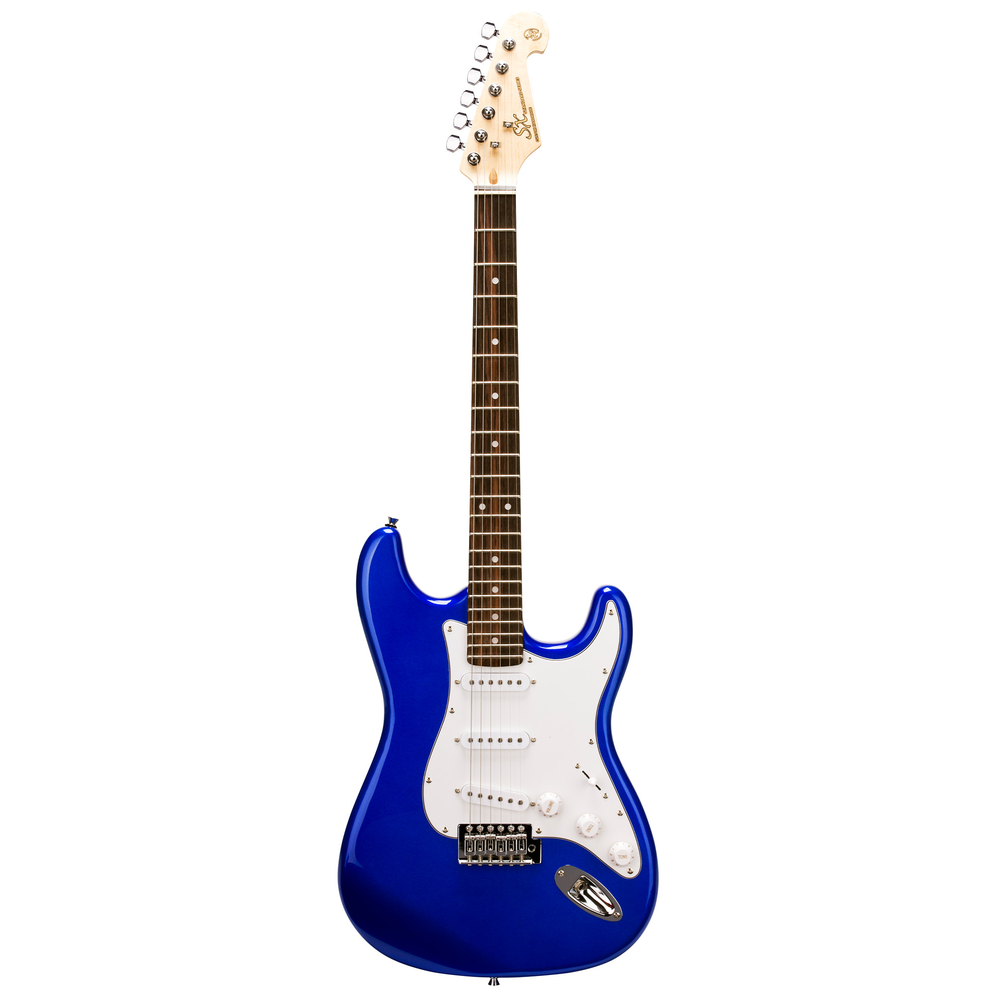 SX Guitar ED1 Vintage Style Electric with Bag - Blue