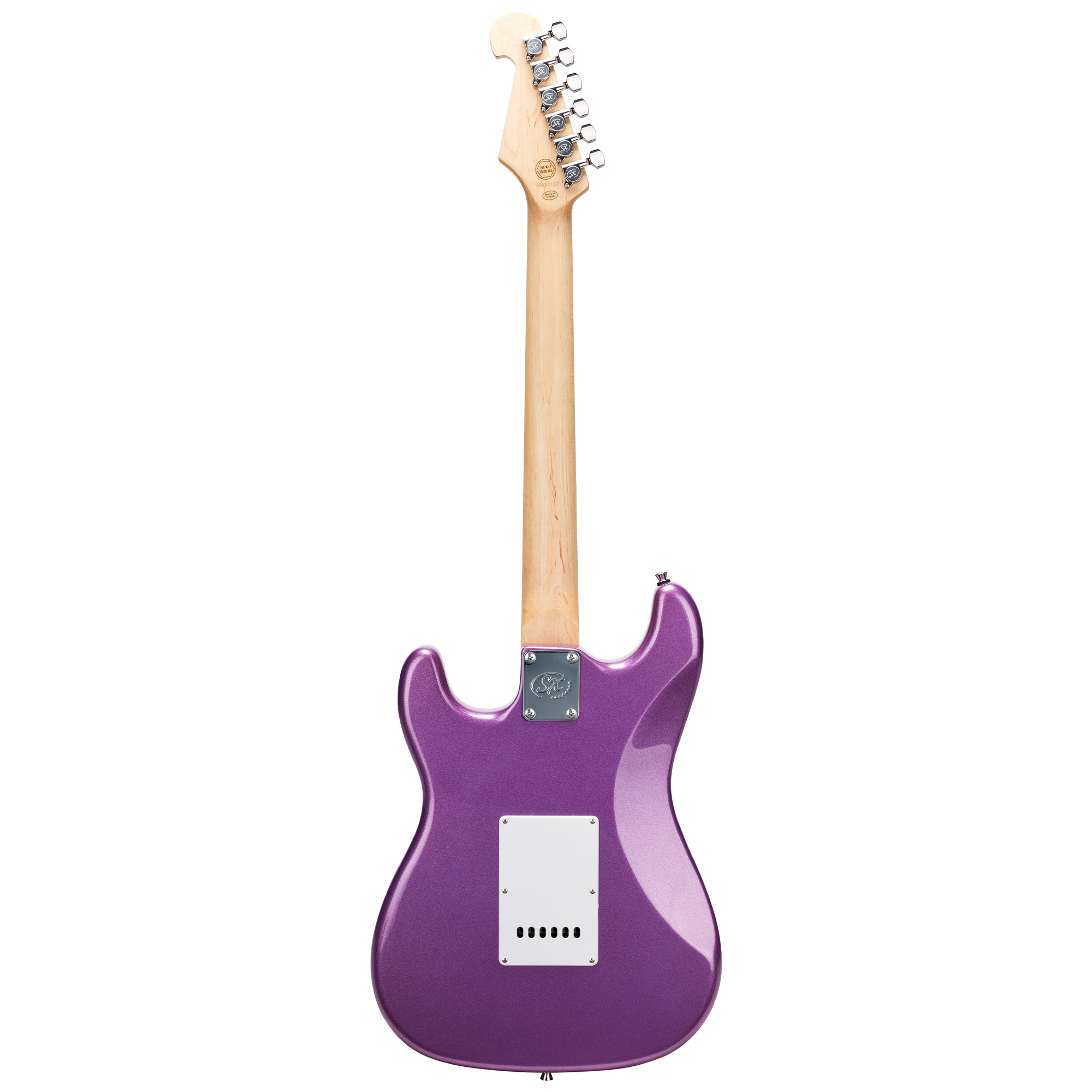 SX Guitar ED1 Vintage Style Electric with Bag - Metallic Purple