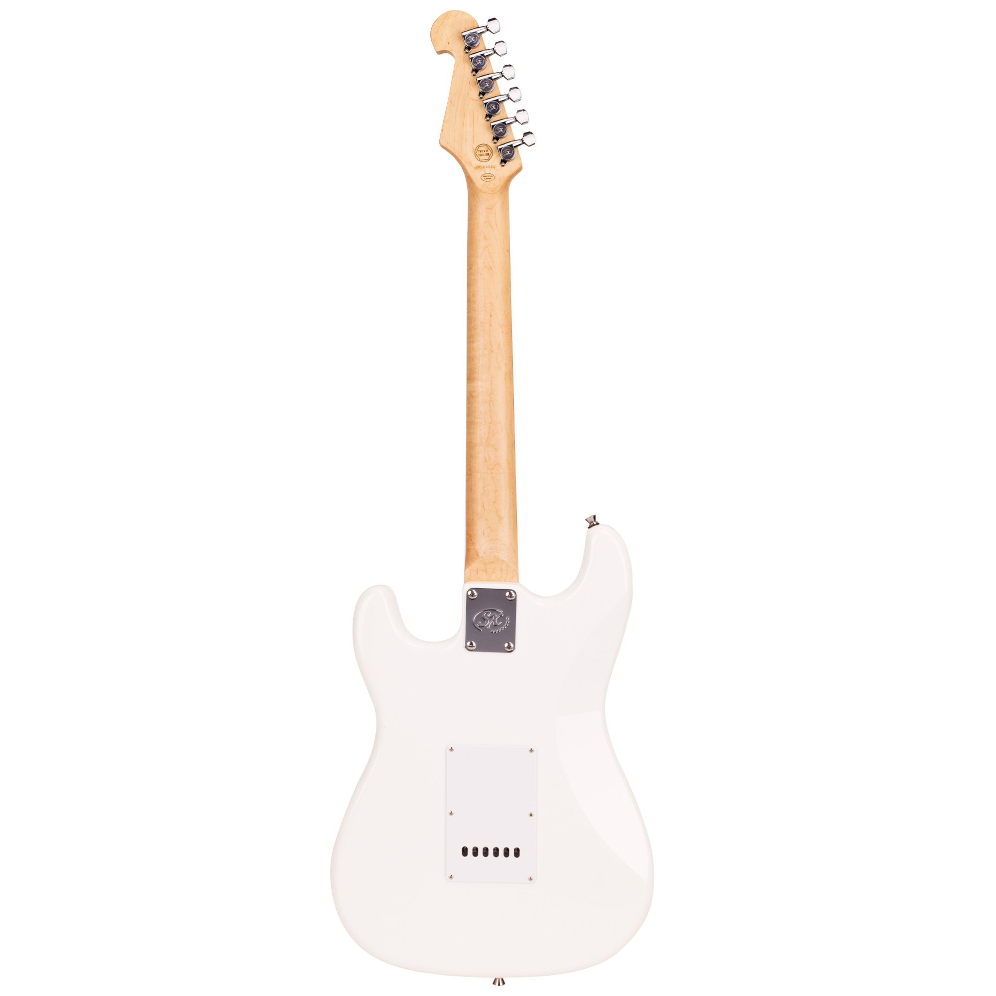 SX Guitar ED1 Vintage Style Electric with Bag - White