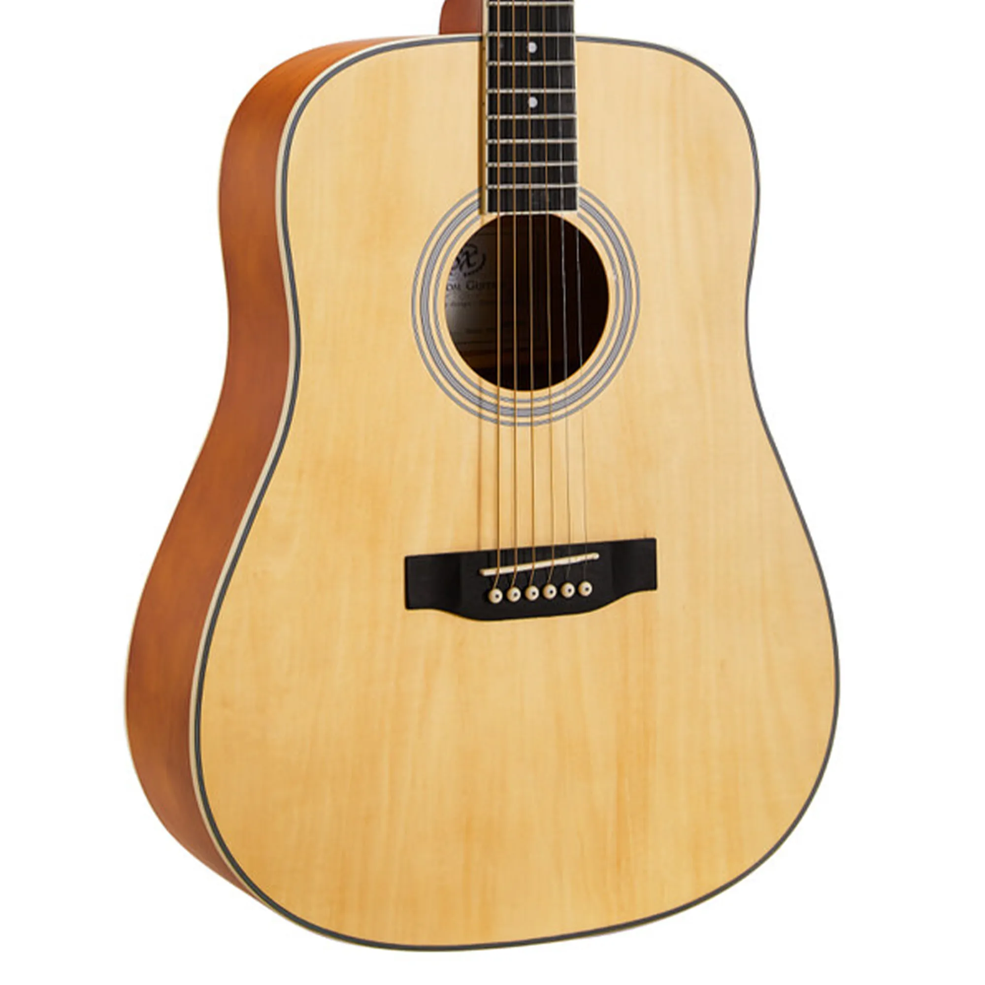 SX Guitar 3/4 Dreadnought Acoustic Guitar Kit - Natural