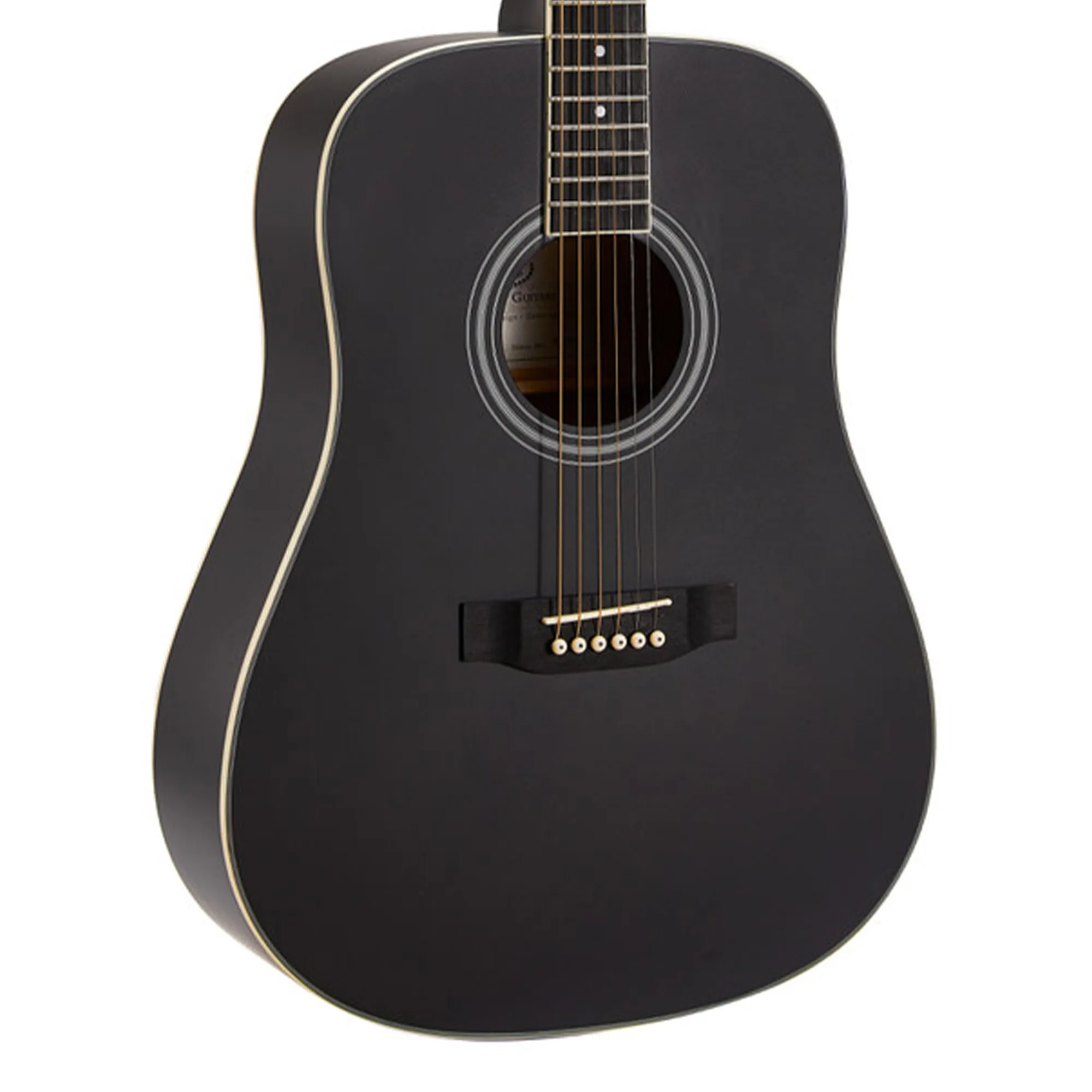 SX Guitar 3/4 Dreadnought Acoustic Guitar Kit - Black
