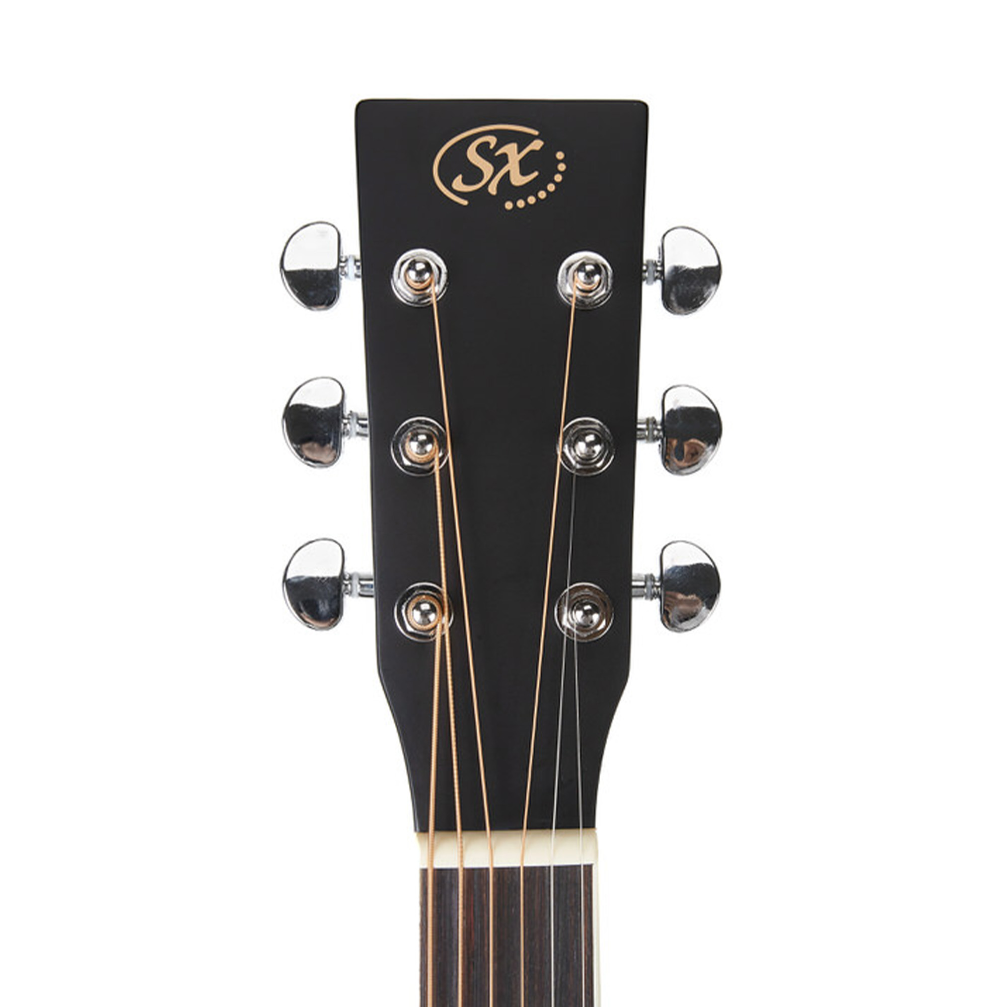 SX Guitar 3/4 Dreadnought Acoustic Guitar Kit - Black