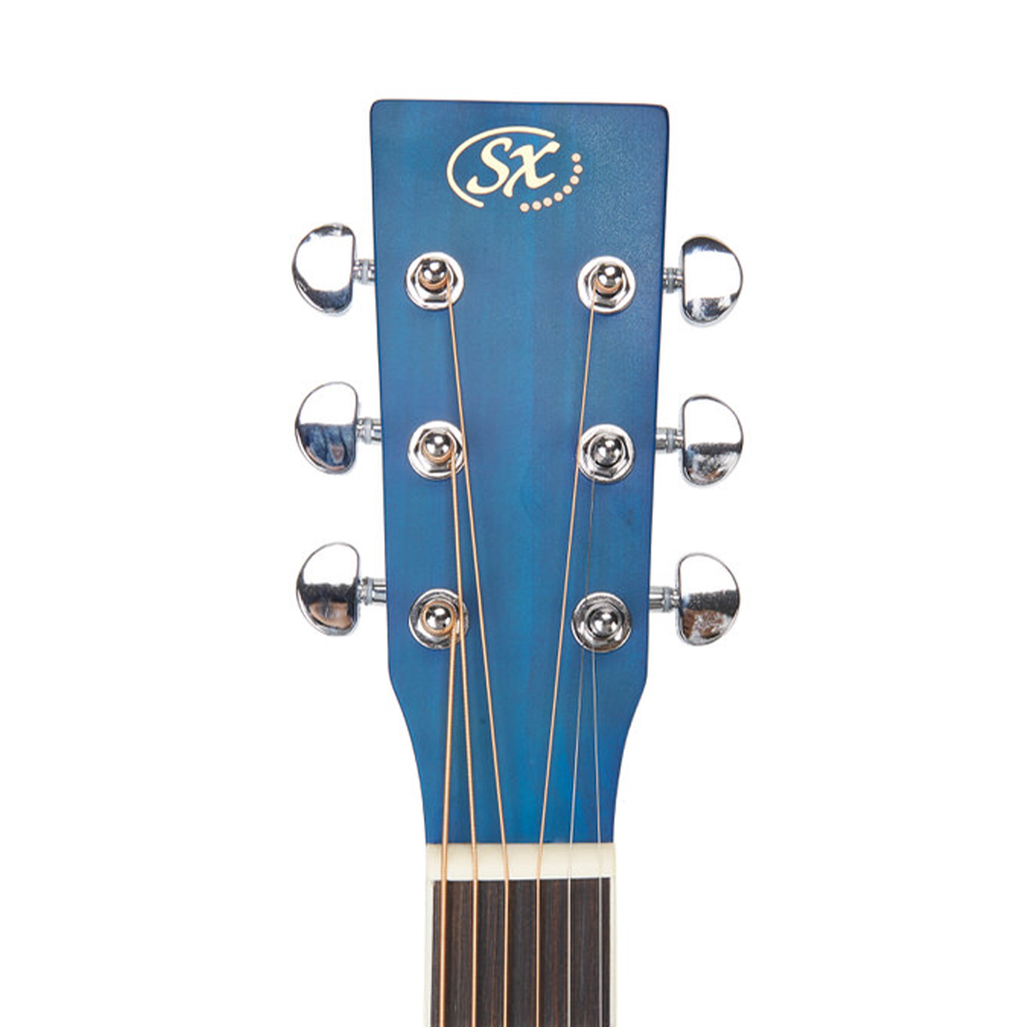 SX Guitar 3/4 Dreadnought Acoustic Guitar Kit - Blue