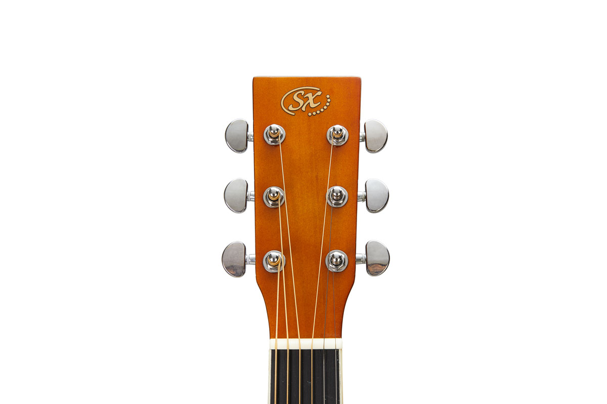 SX Guitar Dreadnought Acoustic - Gloss Natural