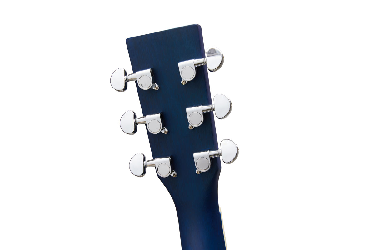 SX Guitar Dreadnought Acoustic - Gloss Blue Sunburst