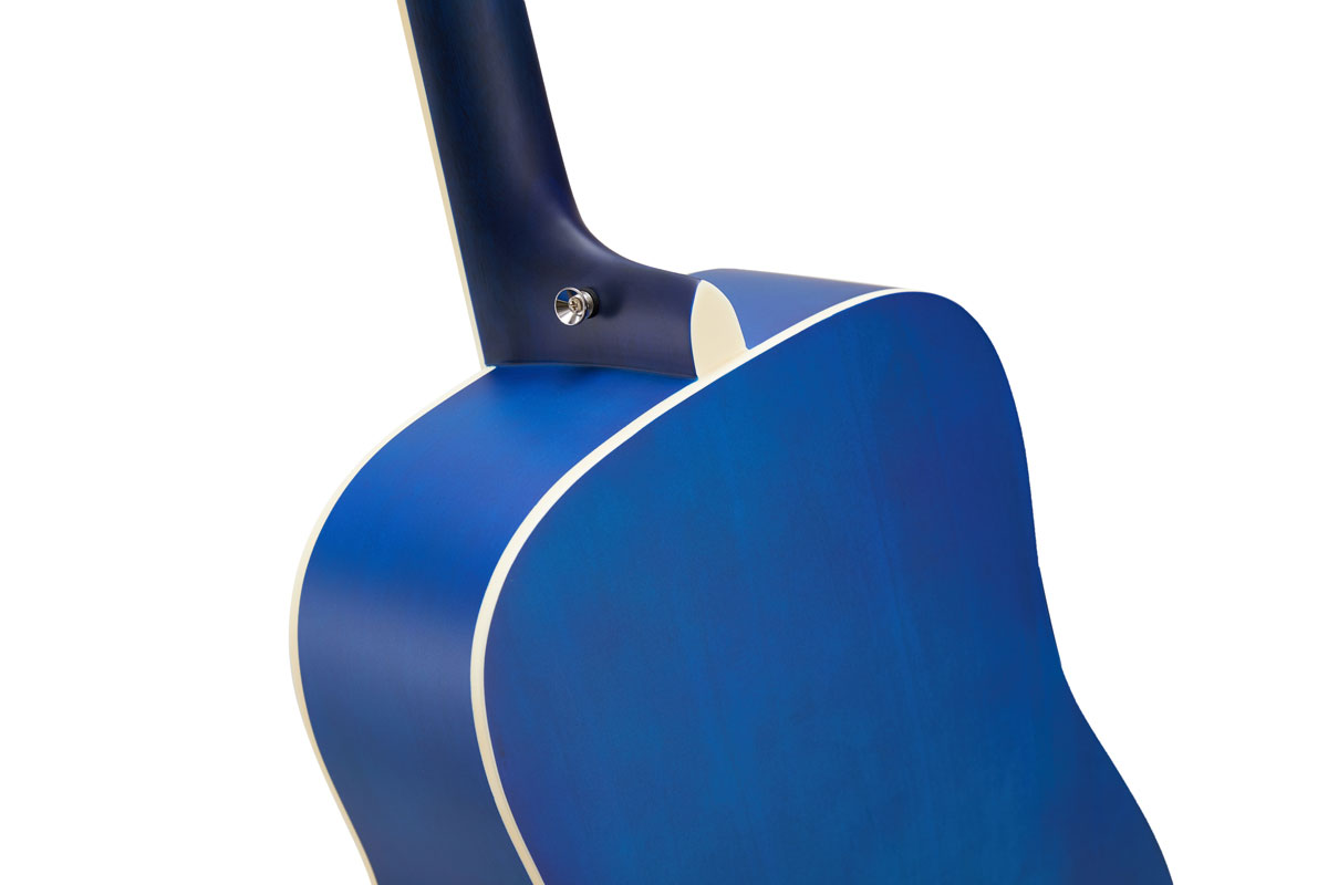 SX Guitar Dreadnought Acoustic - Gloss Blue Sunburst