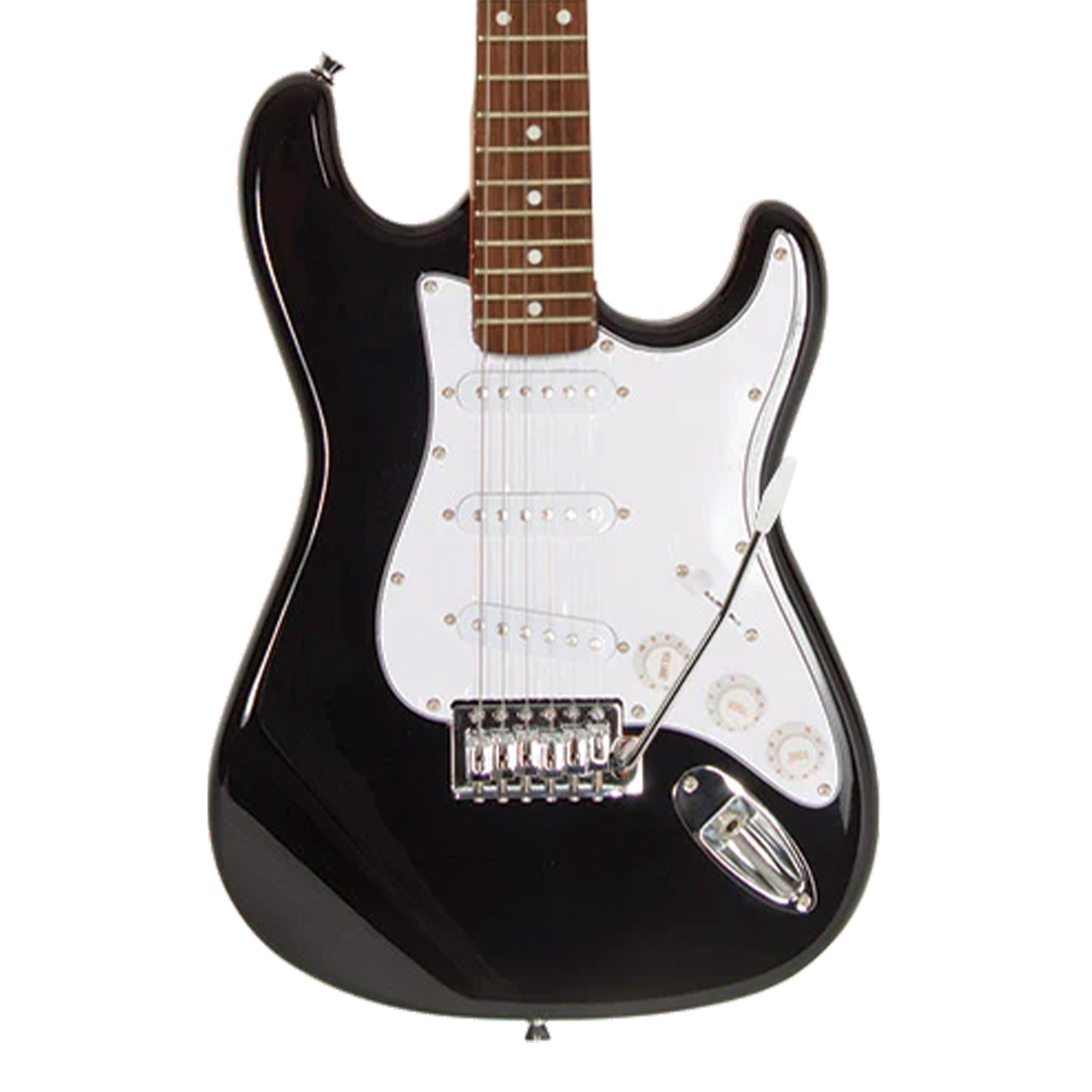 SX Guitar Stratocaster 3/4 Electric Package Guitar - Black