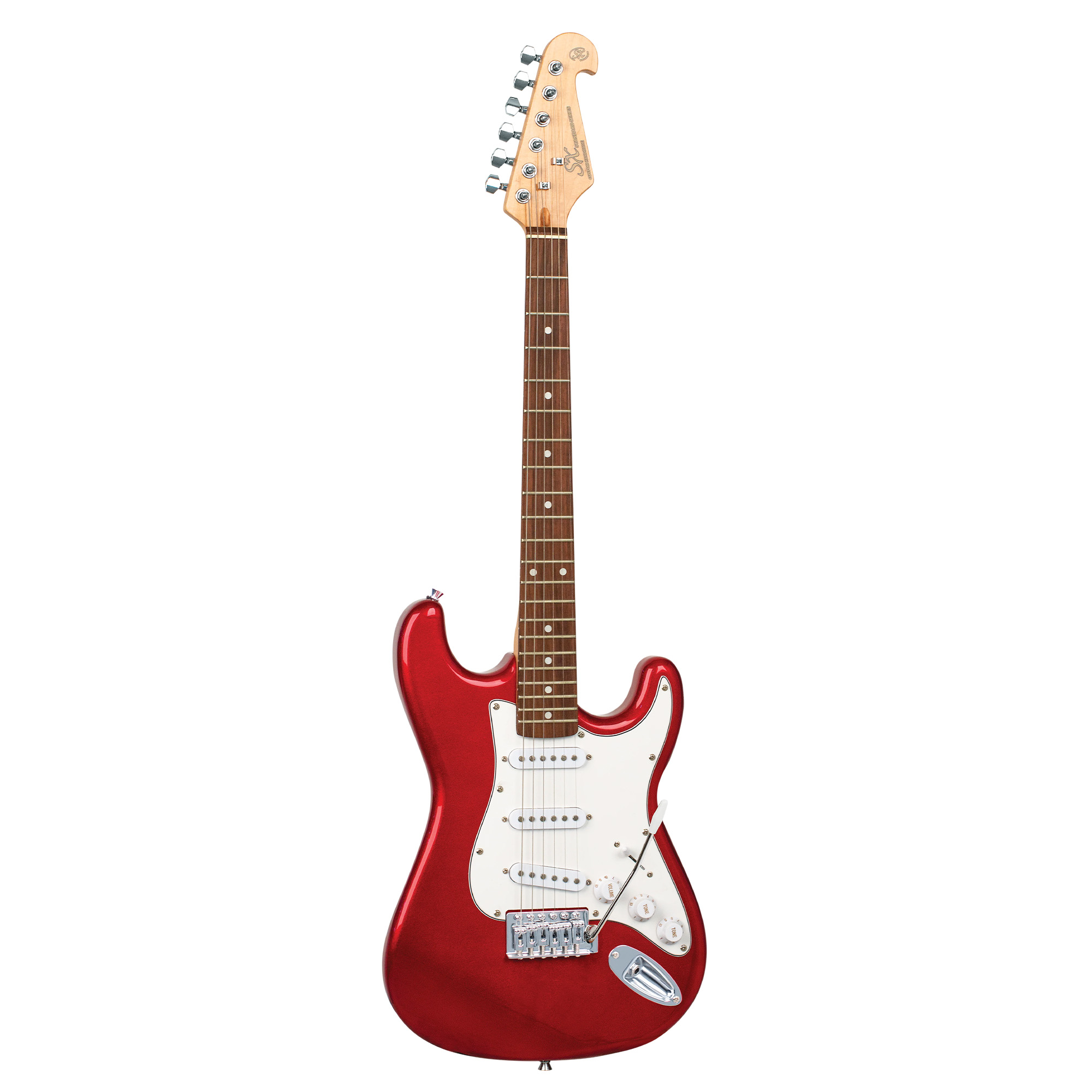 SX Guitar Stratocaster 3/4 Electric Package Guitar - Candy Apple Red