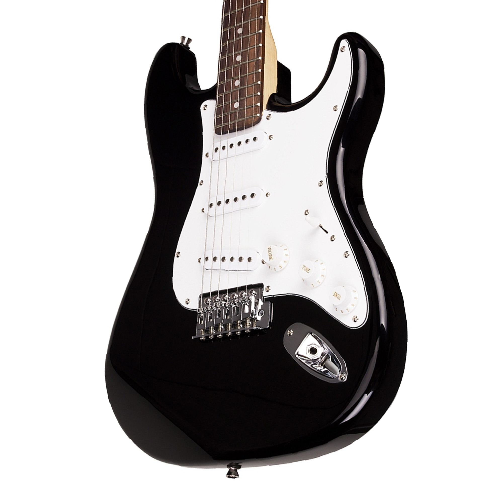 SX Guitar Stratocaster Electric Package Guitar - Black