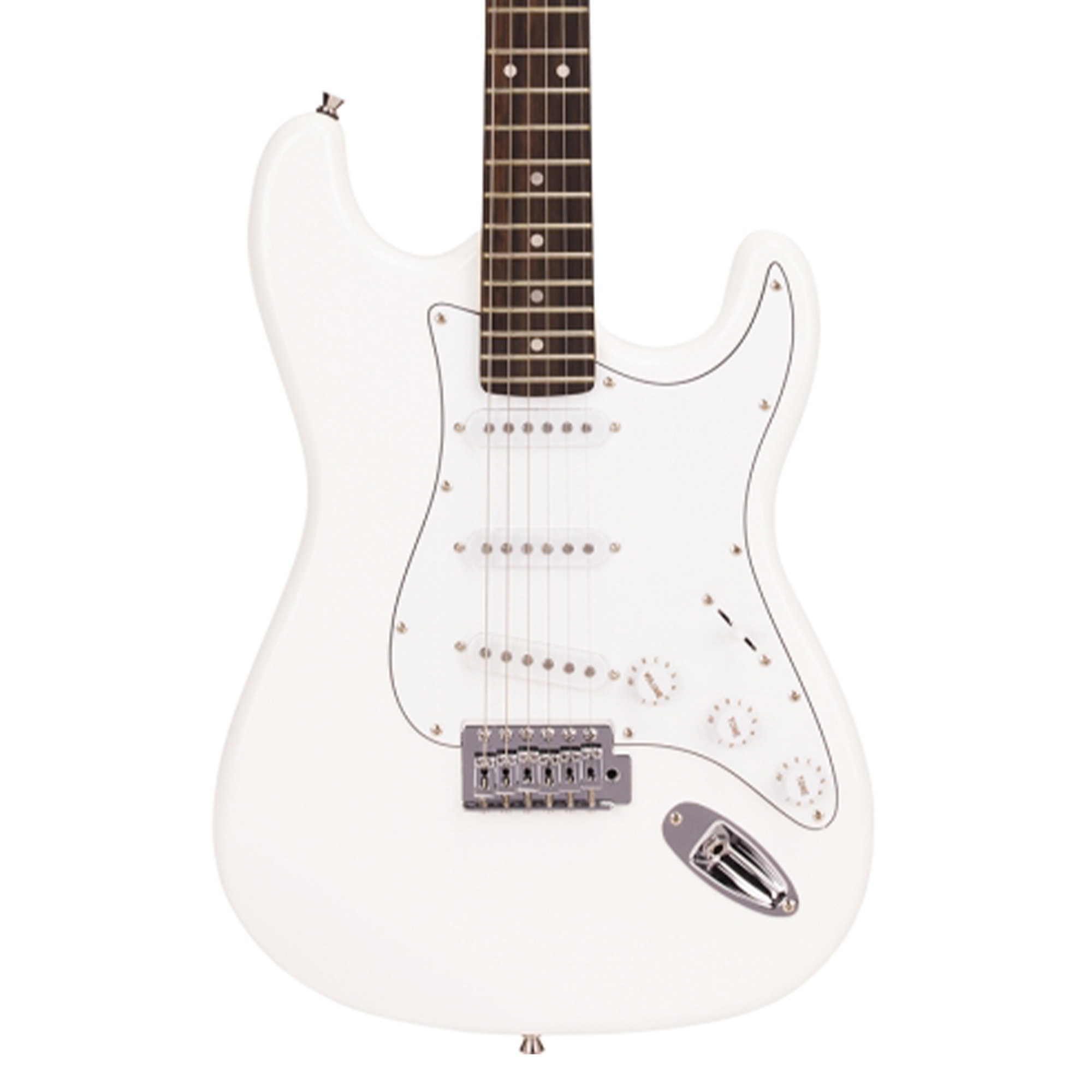 SX Guitar Stratocaster Electric Package Guitar - White