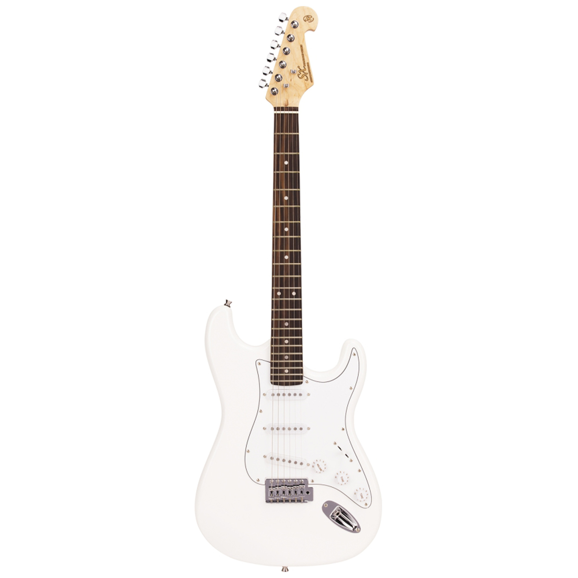 SX Guitar Stratocaster Electric Package Guitar - White