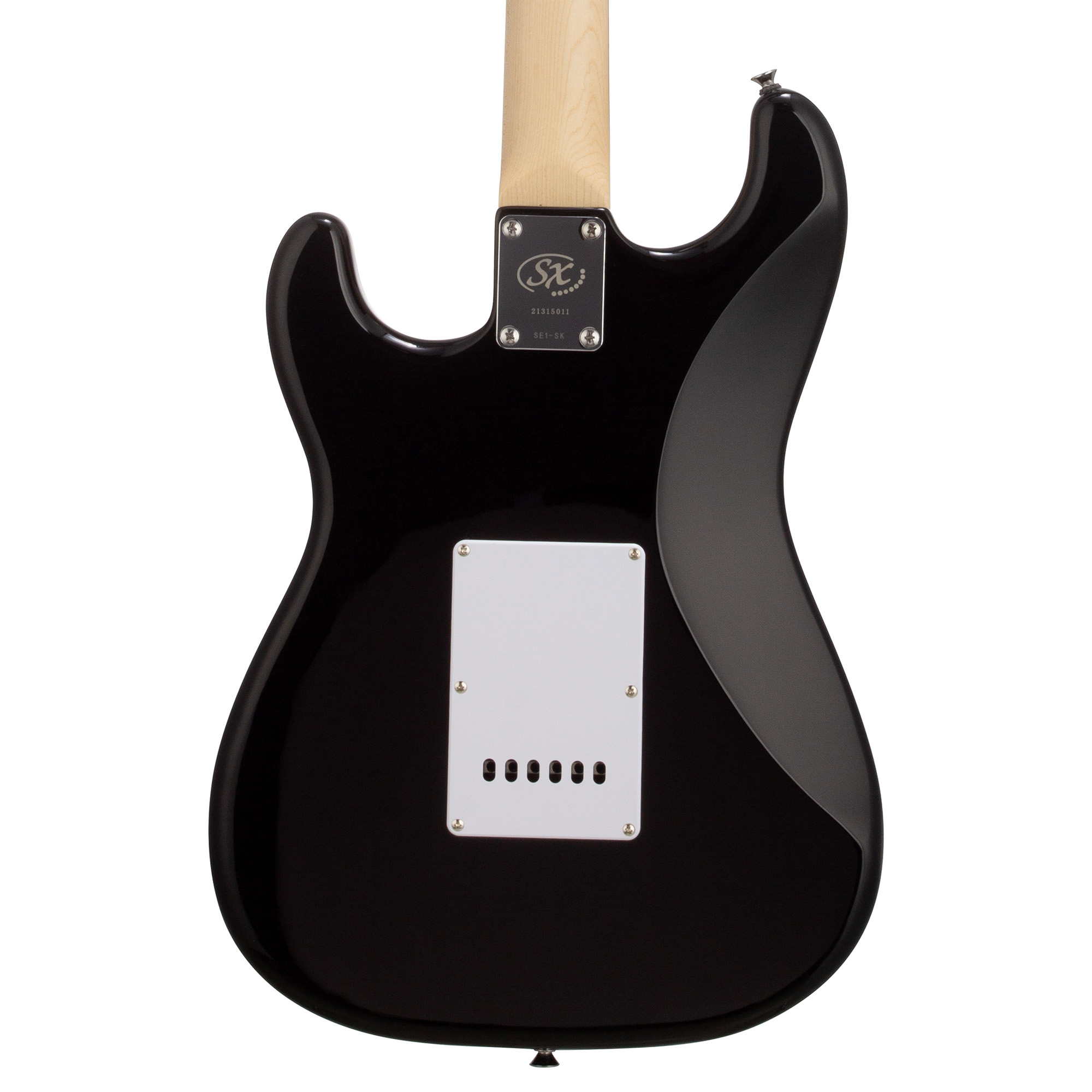 SX Stratocaster Electric Package Guitar – Black