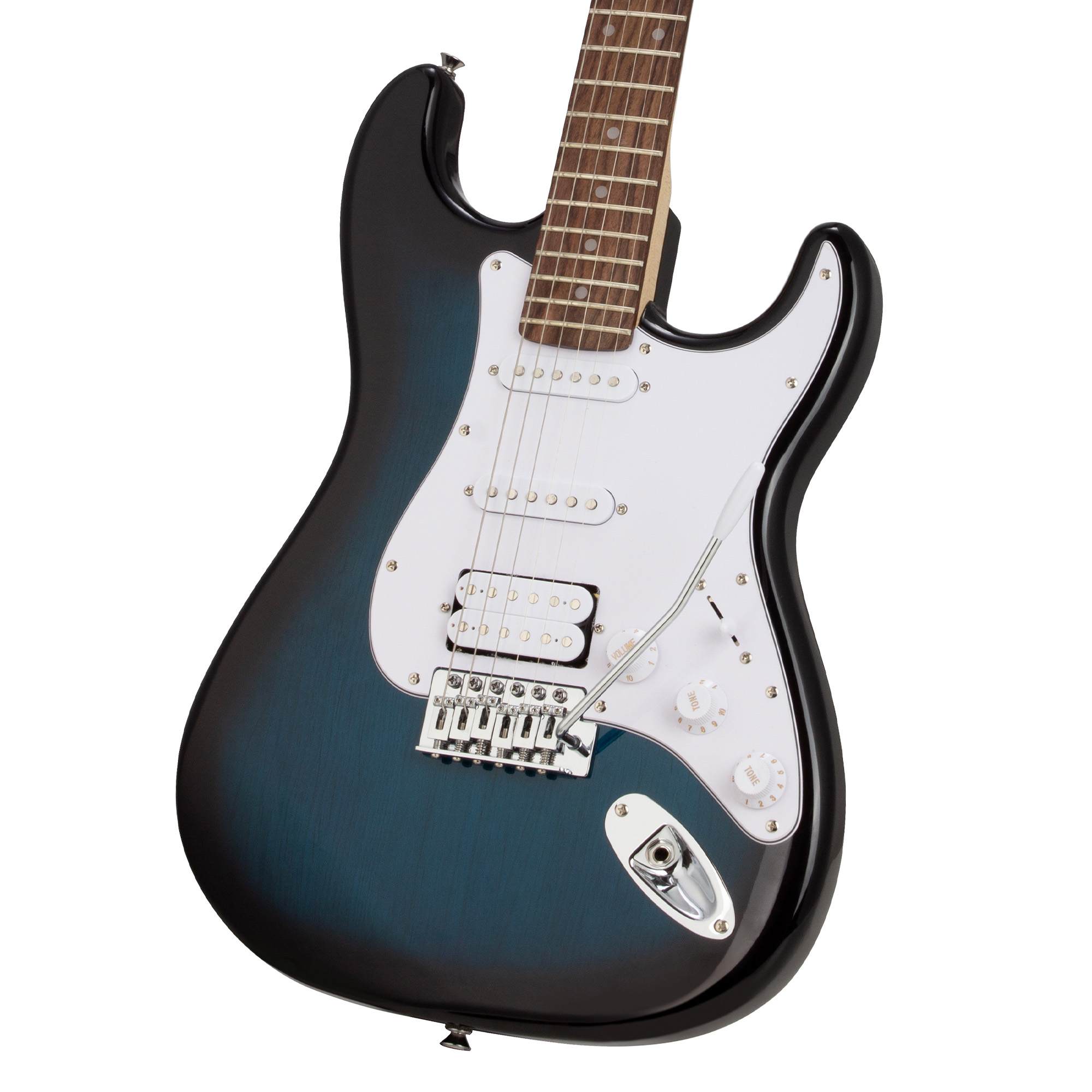 SX Stratocaster Electric Package Guitar – Blue Burst