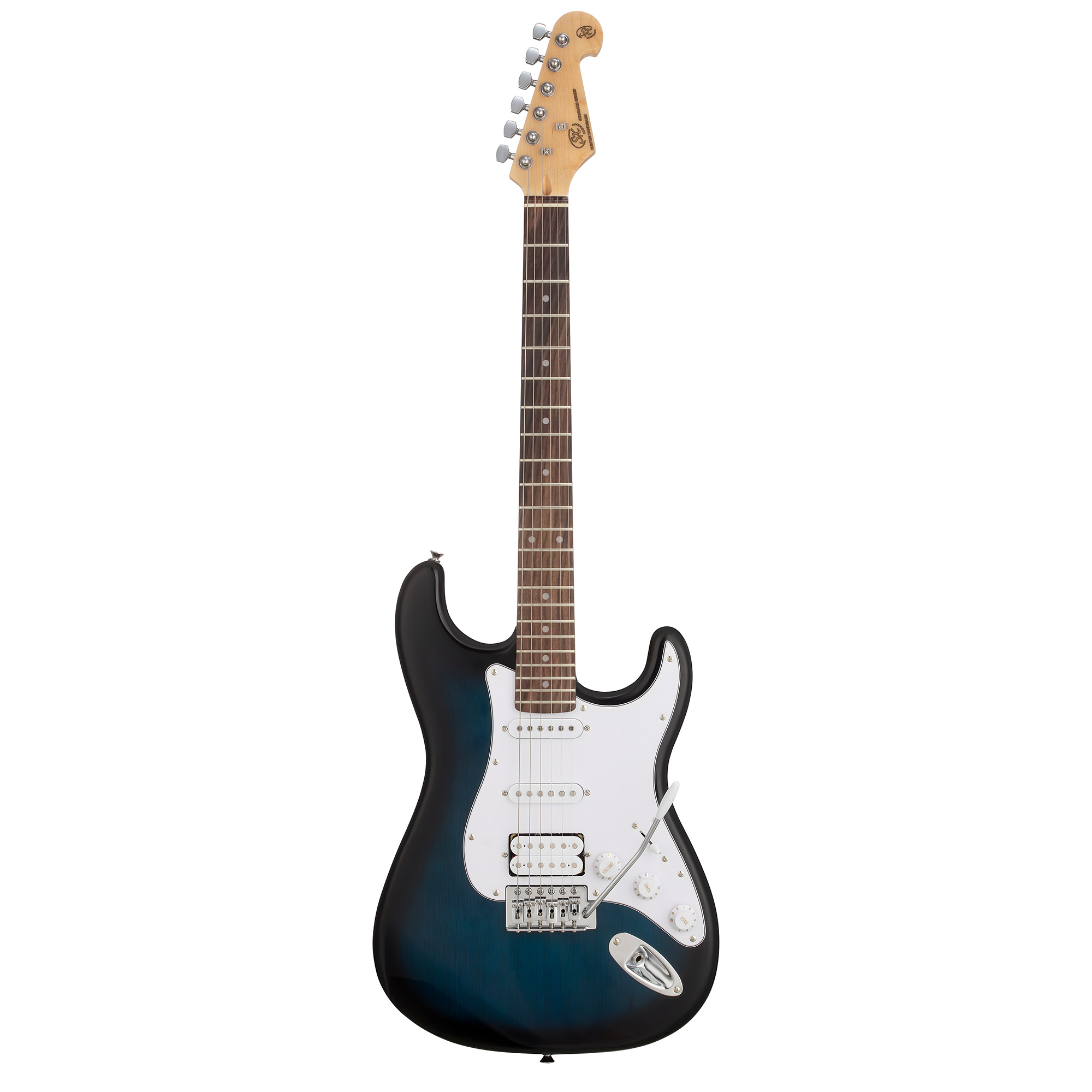 SX Stratocaster Electric Package Guitar – Blue Burst