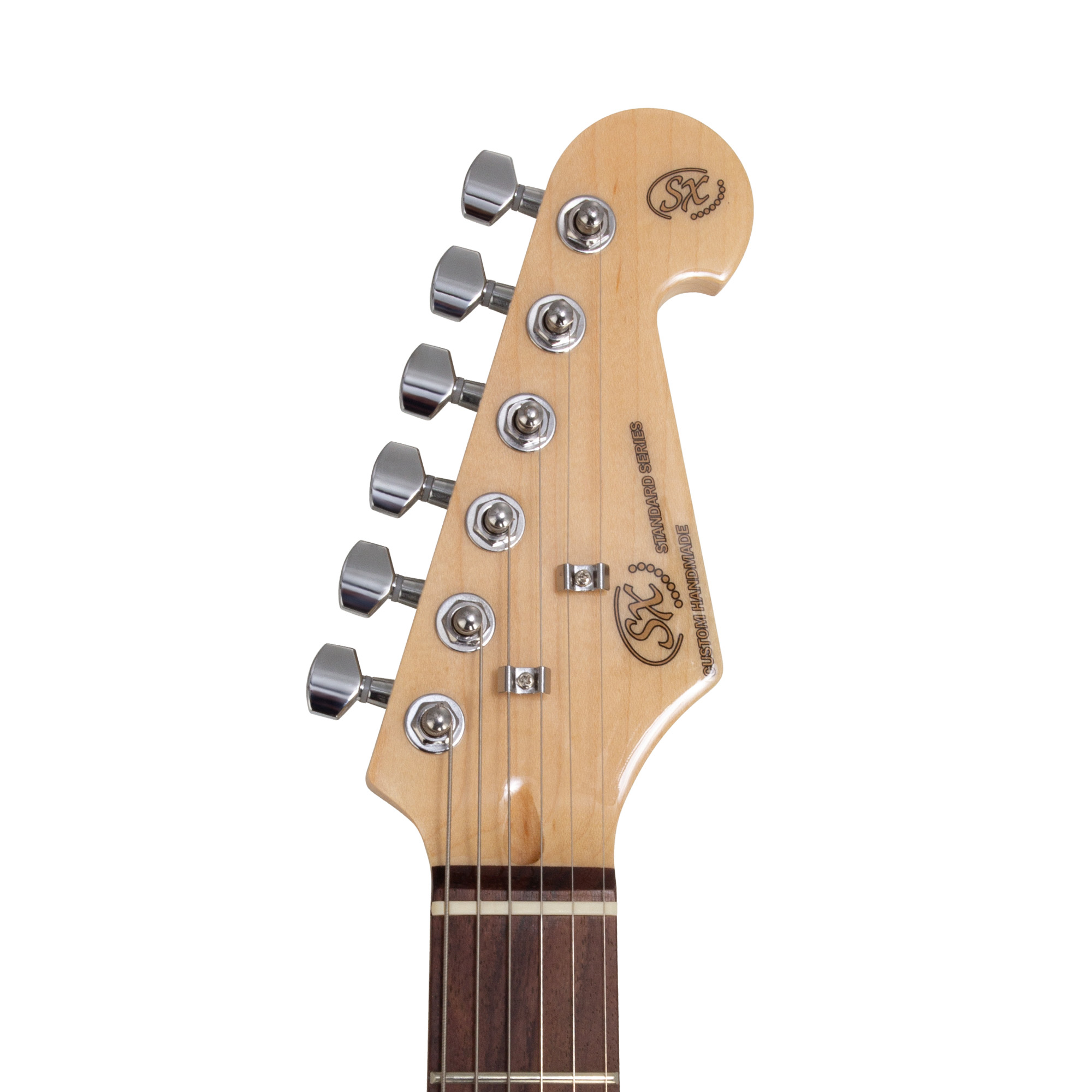 SX Stratocaster Electric Package Guitar – Candy Red Apple