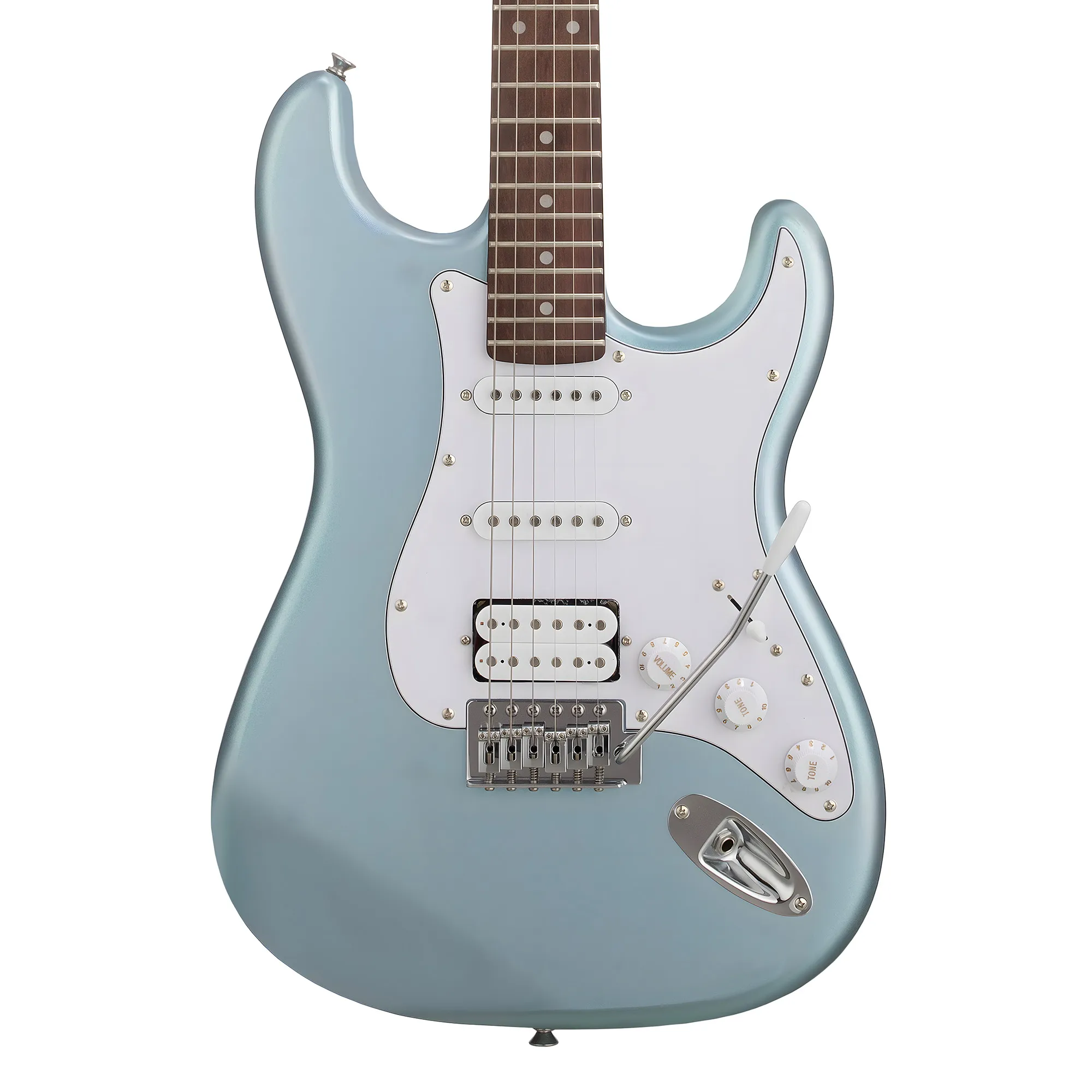 SX Stratocaster Electric Package Guitar – Metallic Ice Blue
