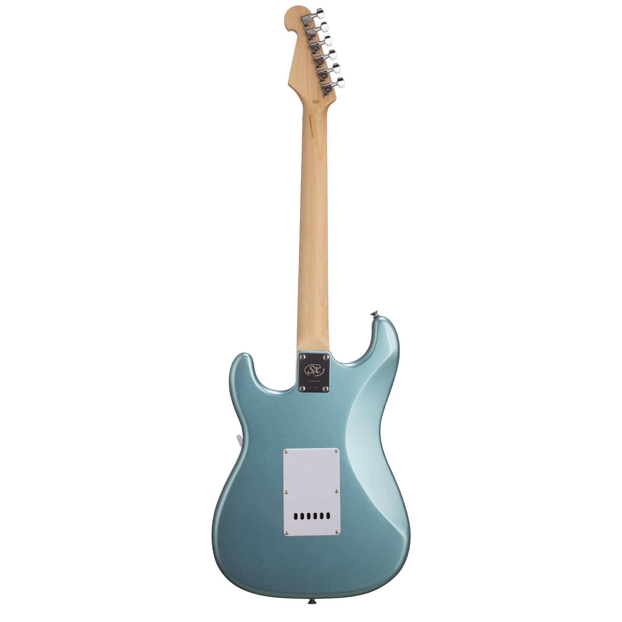 SX Stratocaster Electric Package Guitar – Metallic Ice Blue
