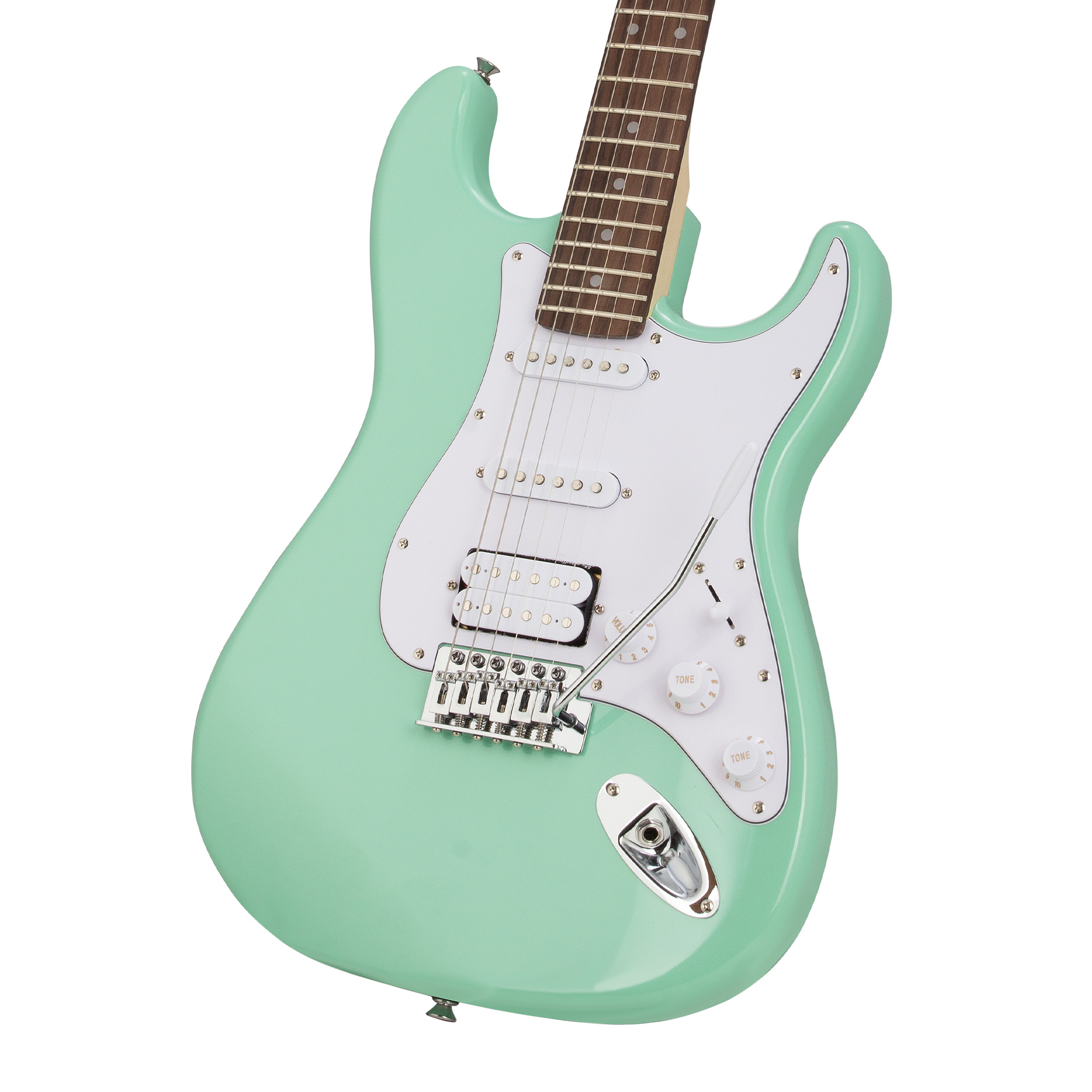 SX Stratocaster Electric Package Guitar – Surf Green