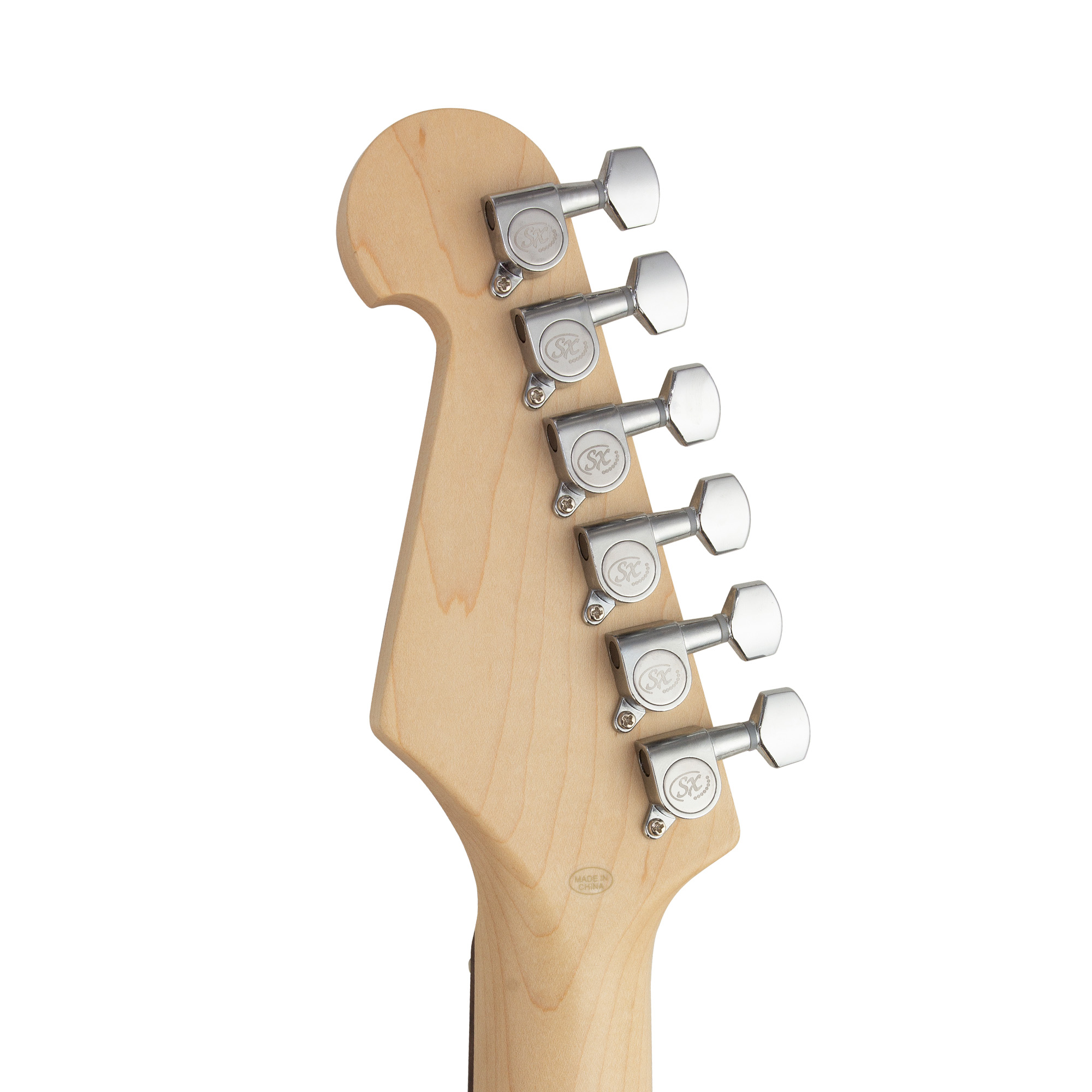 SX Stratocaster Electric Package Guitar – White