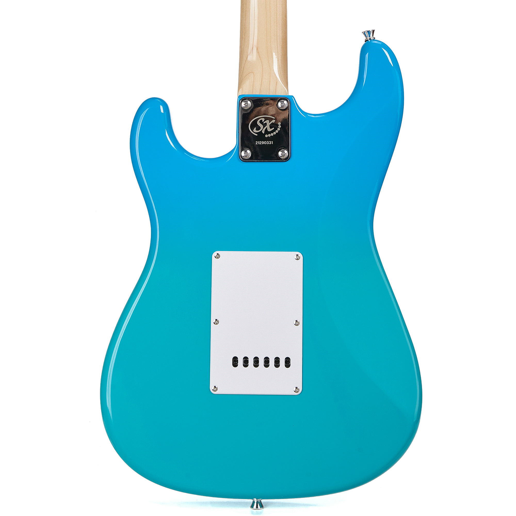 SX Guitar SEM1 ST Electric with Bag - Blue Glow