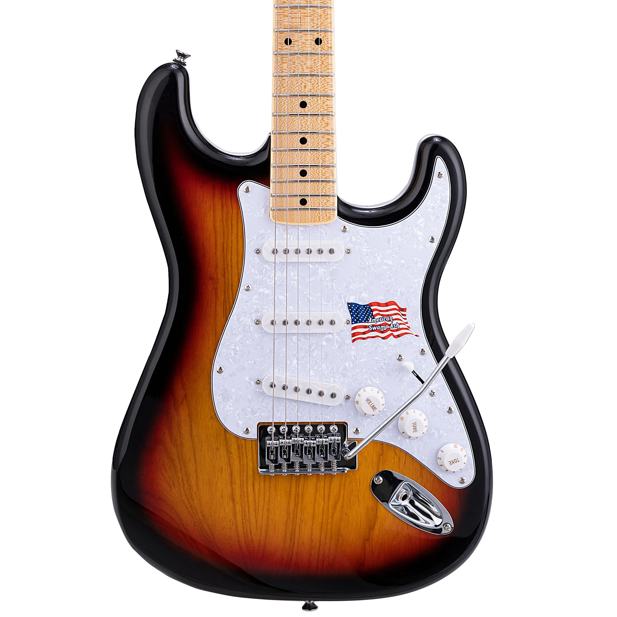 SX Guitar American Swamp Ash Electric Guitar - Sunburst