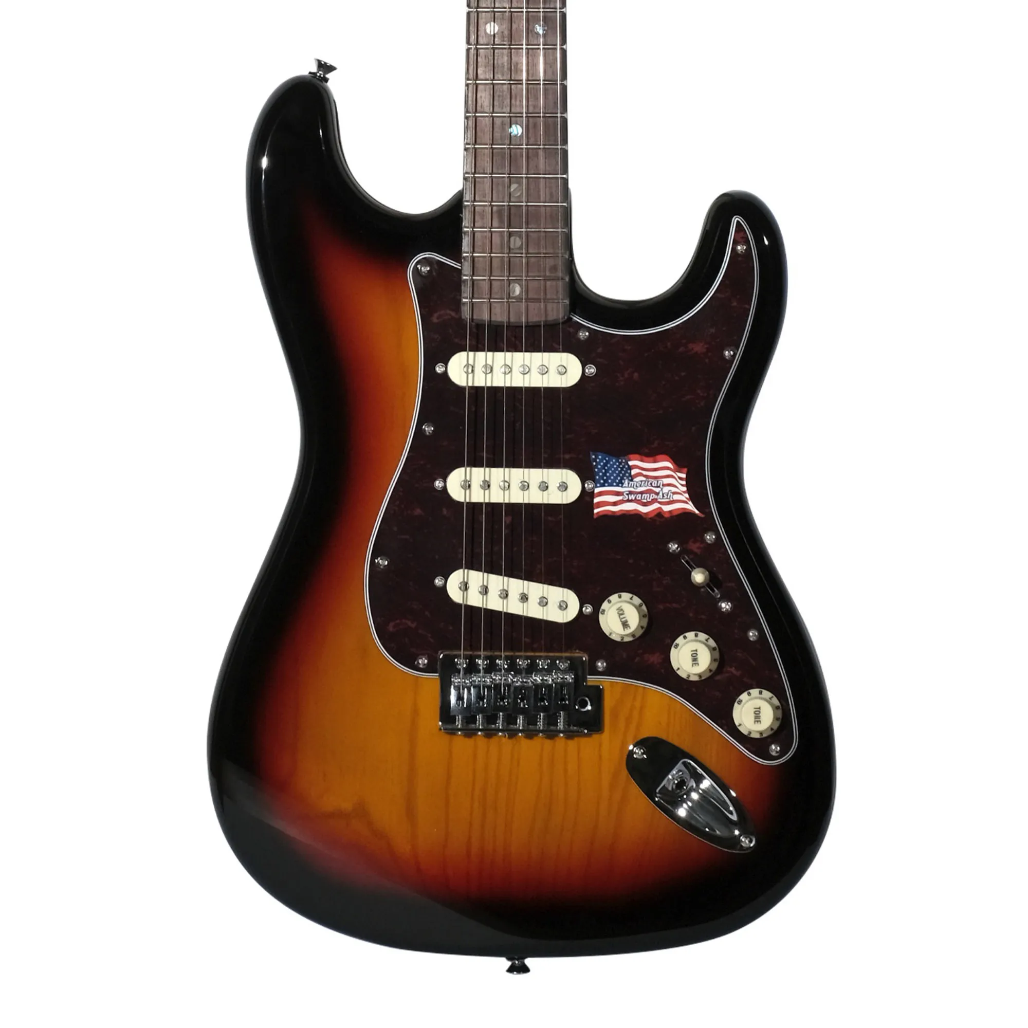 SX Guitar American Swamp Ash Electric Guitar - Sunburst
