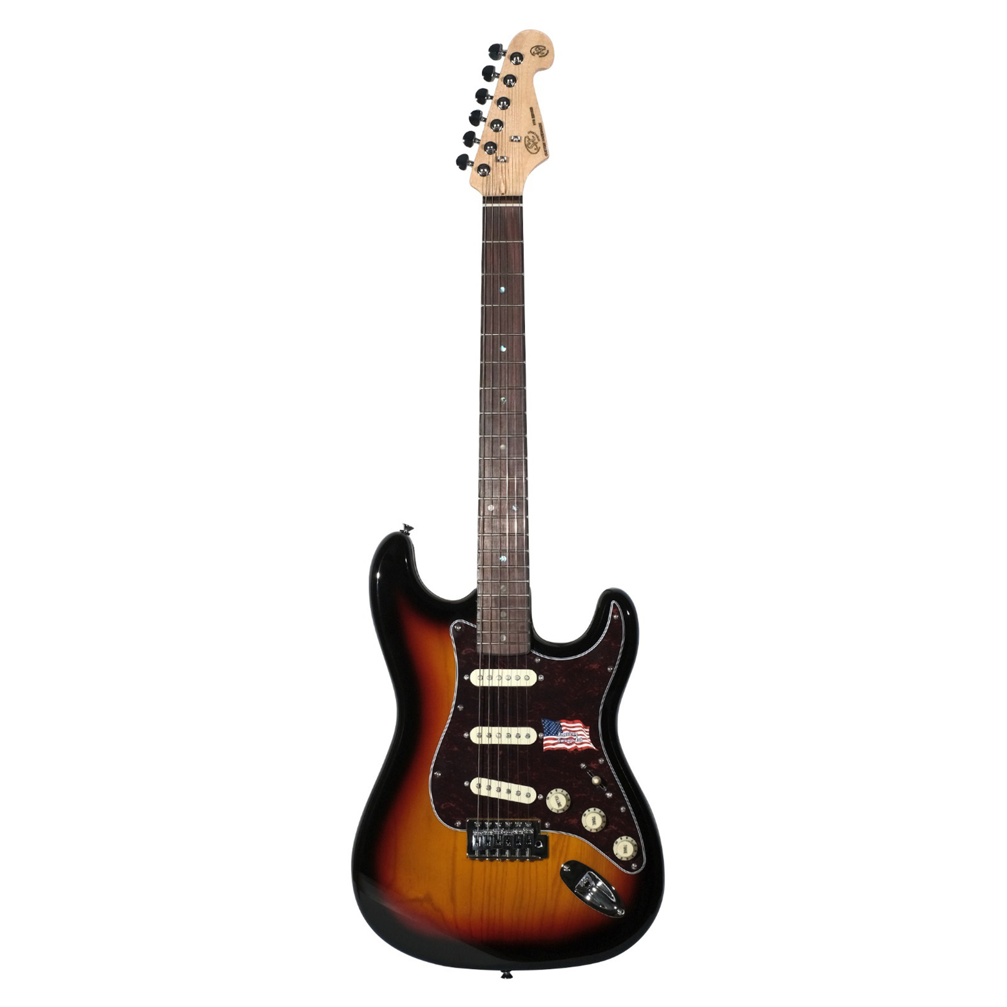 SX Guitar American Swamp Ash Electric Guitar - Sunburst