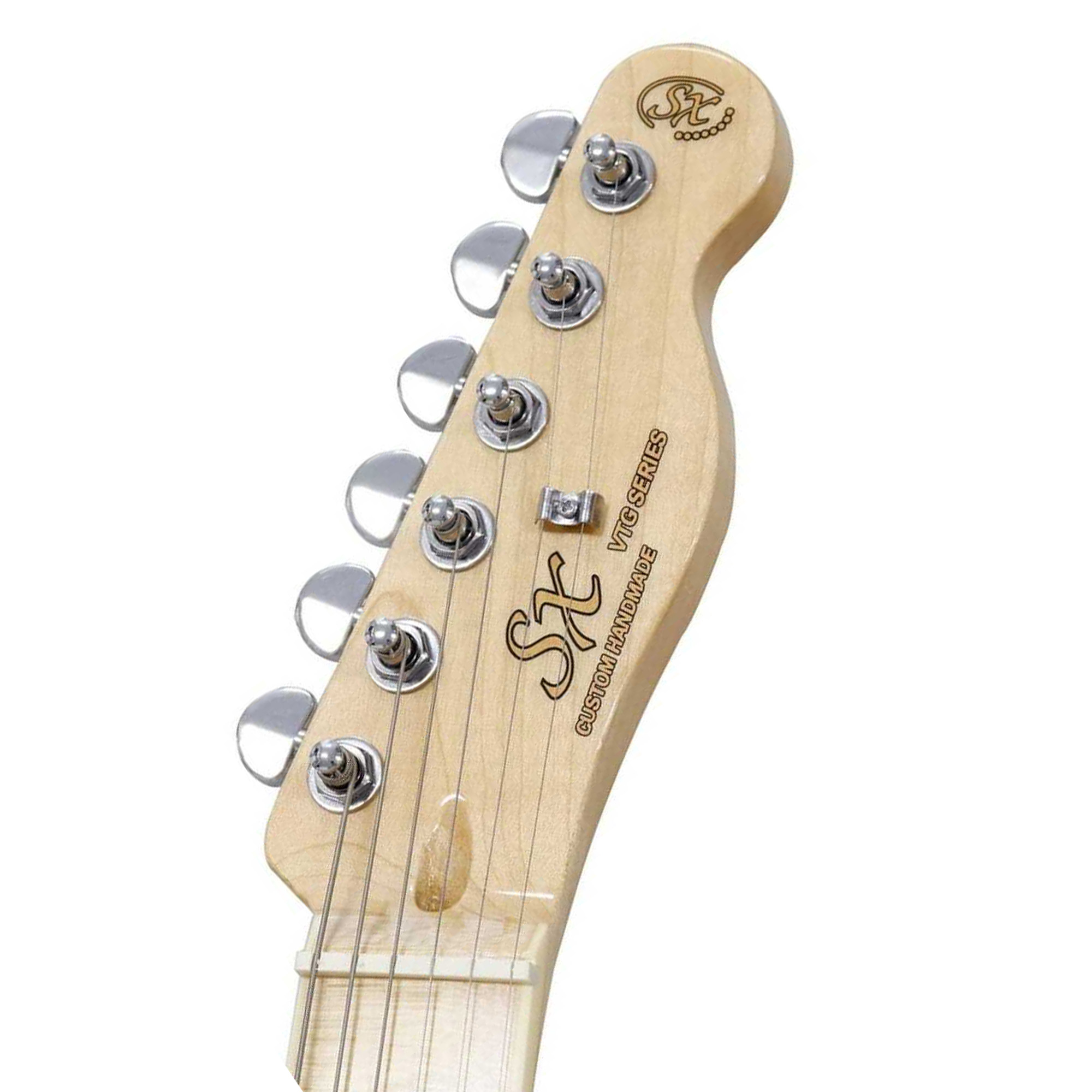 SX Guitar Semi Hollow Body Telecaster Electric Guitar - Sunburst