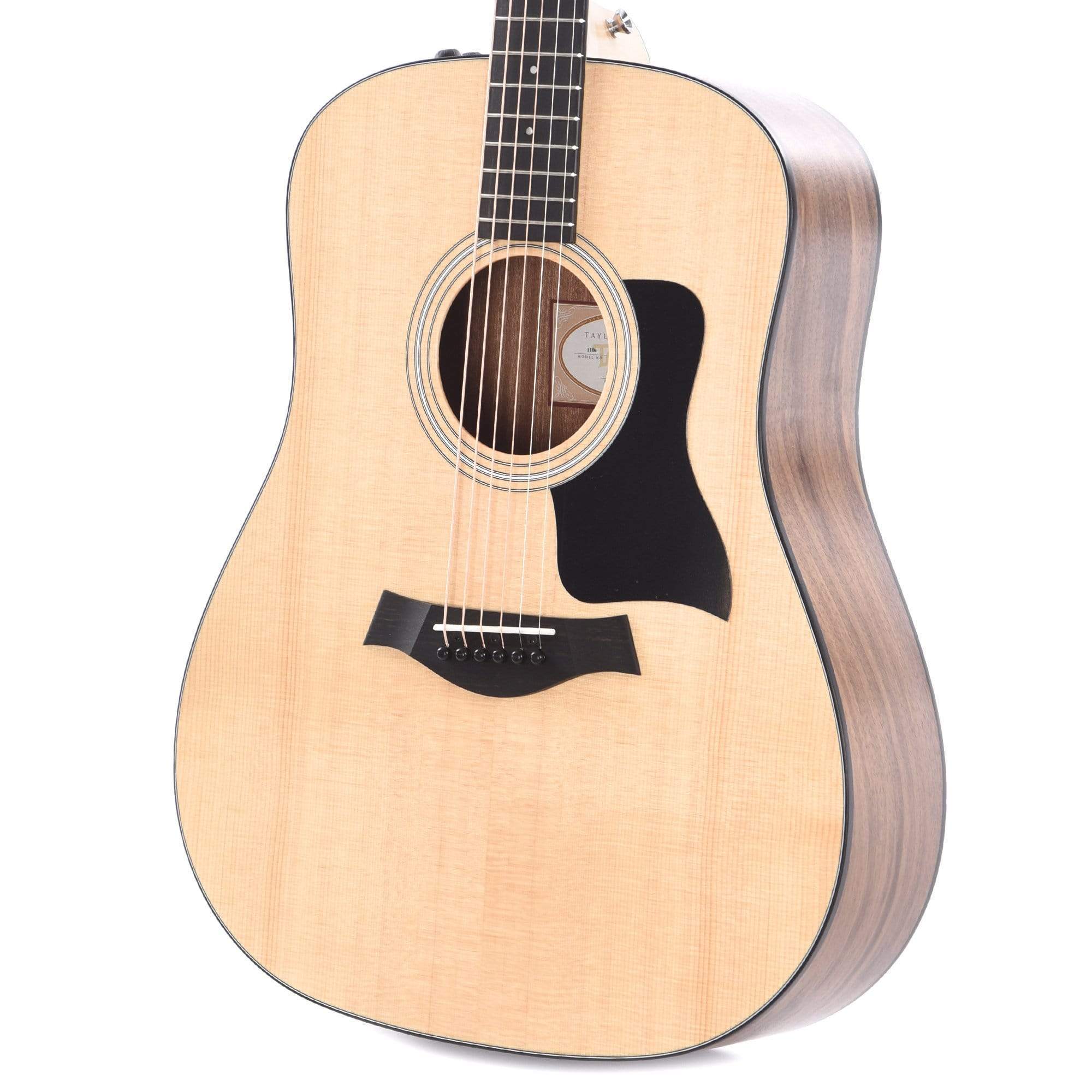 Taylor 110e Solid Spruce Top Layered Walnut Acoustic Electric Dreadnought Guitar - Natural