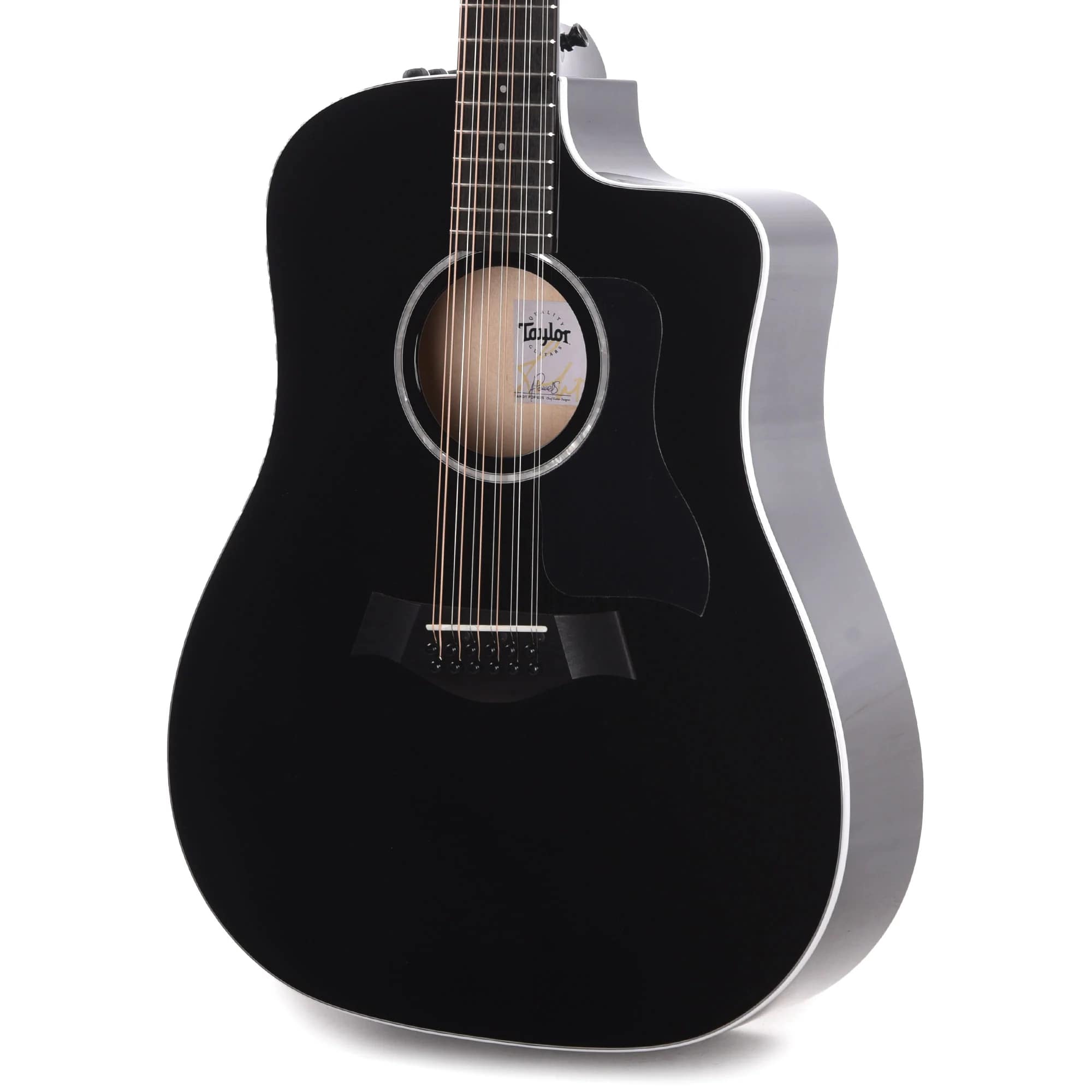 Taylor 250ce Plus Acoustic Electric Guitar 12 String - Black (PRE ORDER)