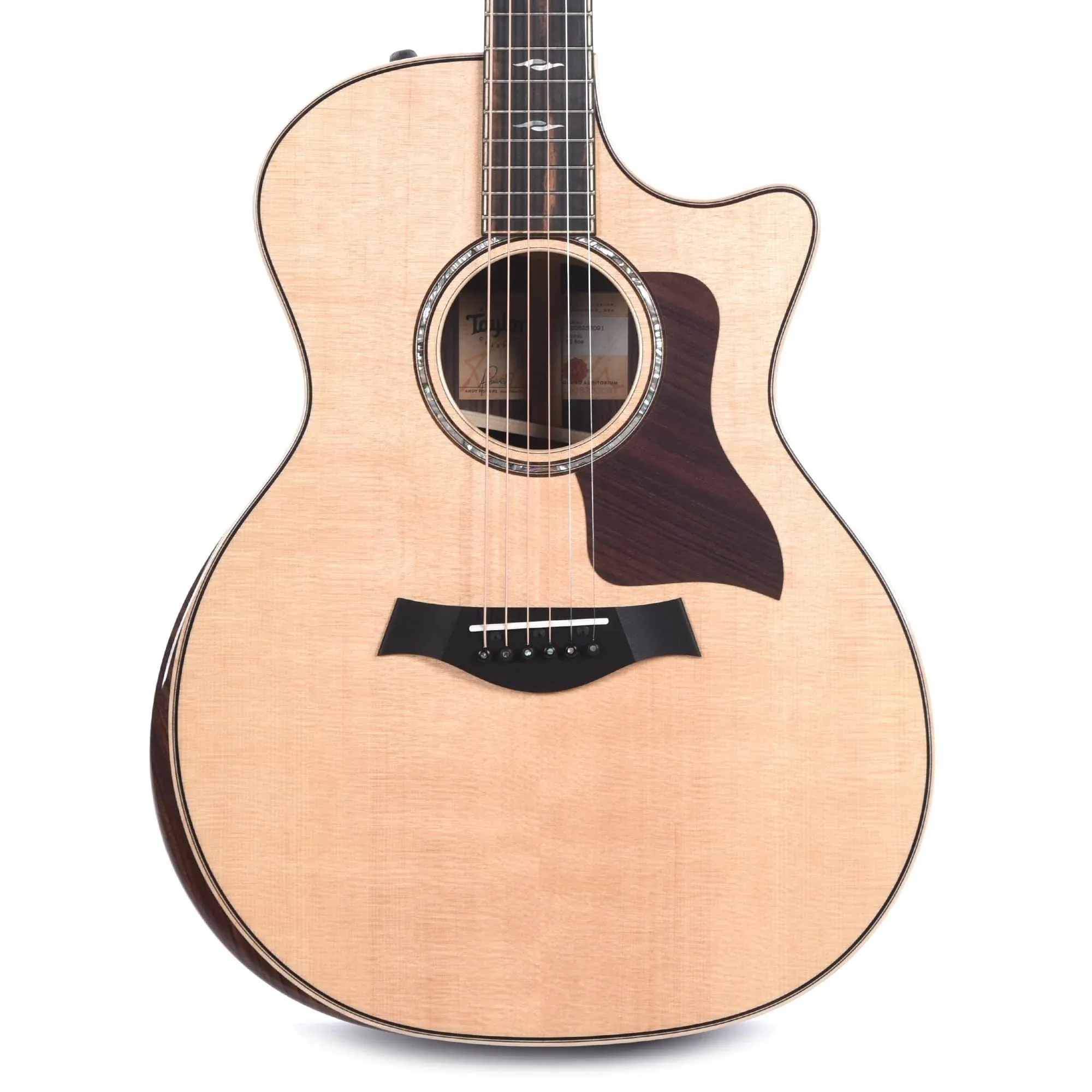 Taylor 814ce Grand Auditorium Indian Rosewood Acoustic Electric Guitar V Class Bracing - Natural