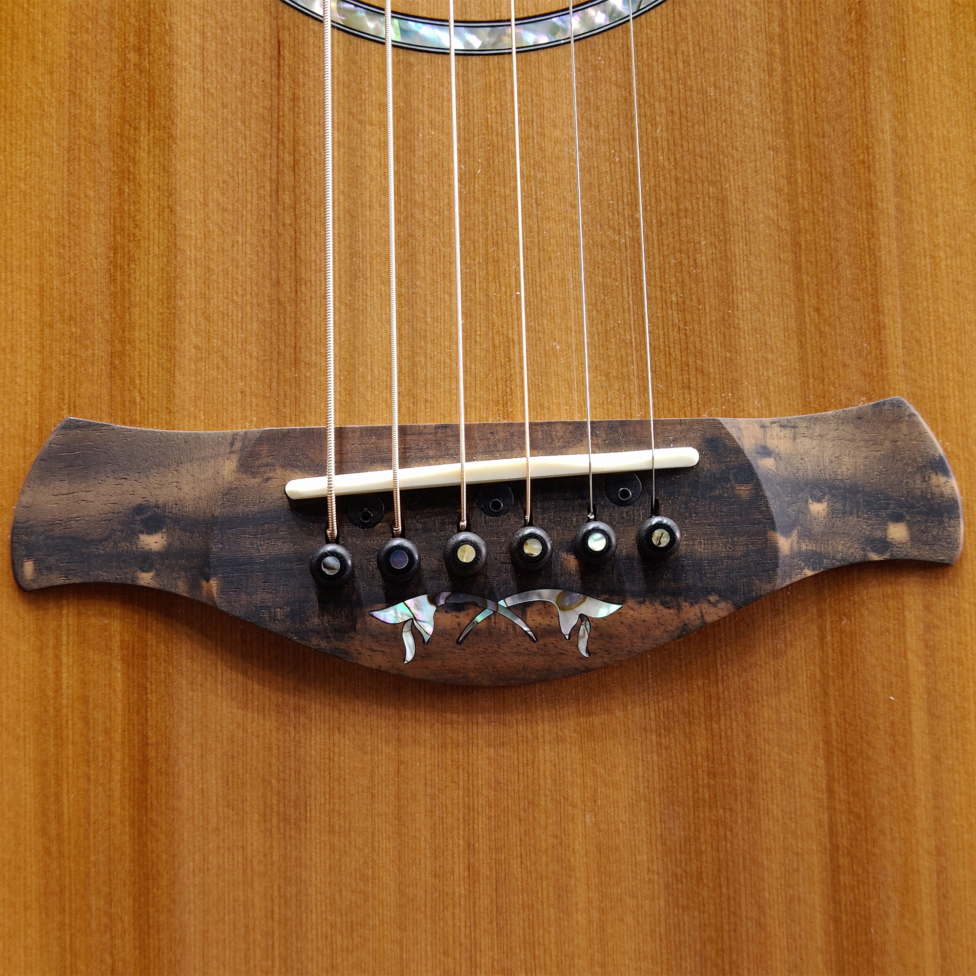 Taylor Custom 814e Bocote Cedar Gold Label Acoustic Electric Guitar - Natural