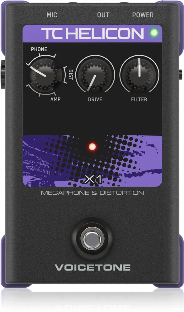 TC Helicon VoiceTone X1 Megaphone and Distortion Vocal Effects - B-Stock