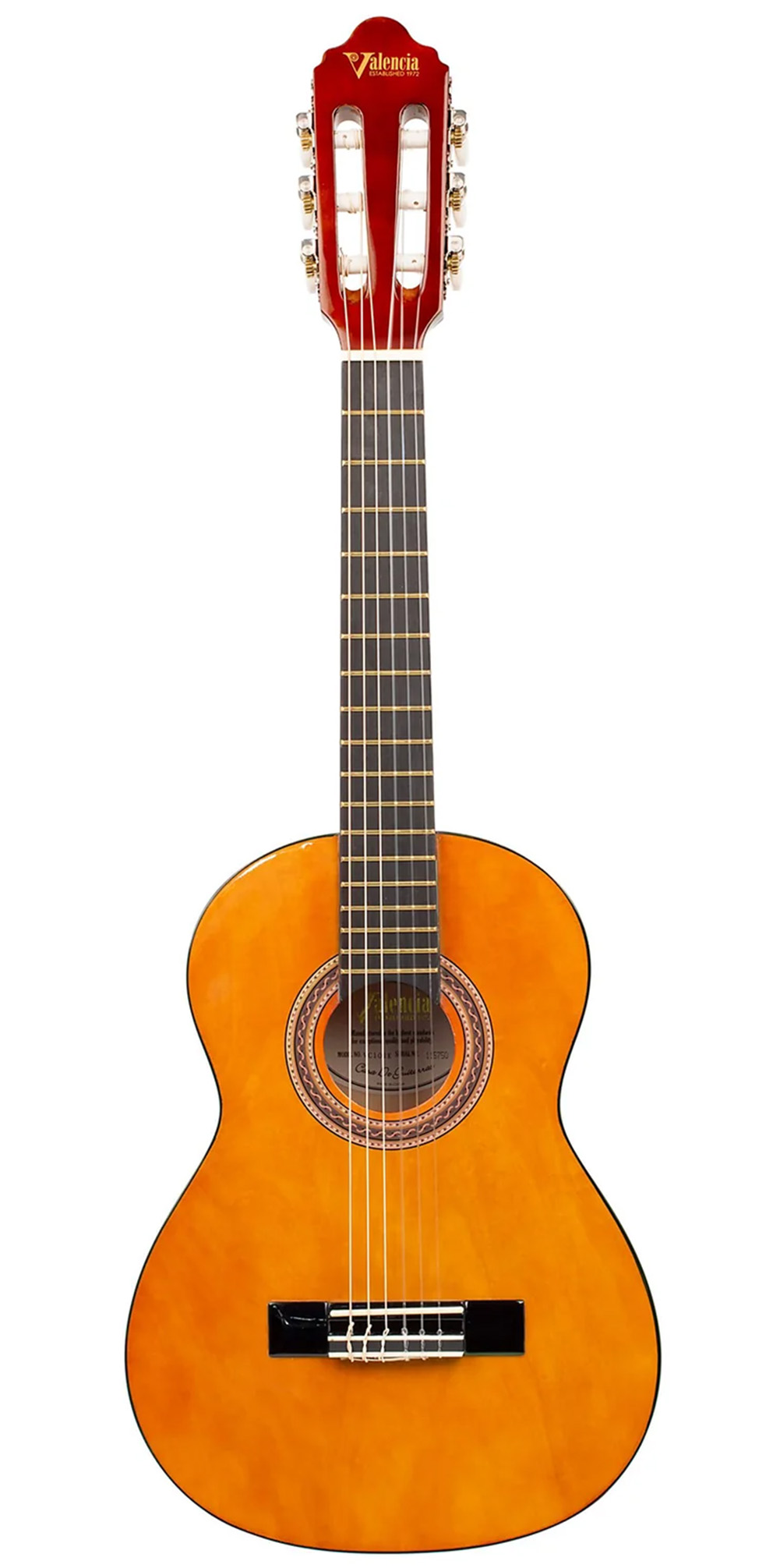 Valencia Antique Natural Classical Guitar - 1/4 Size