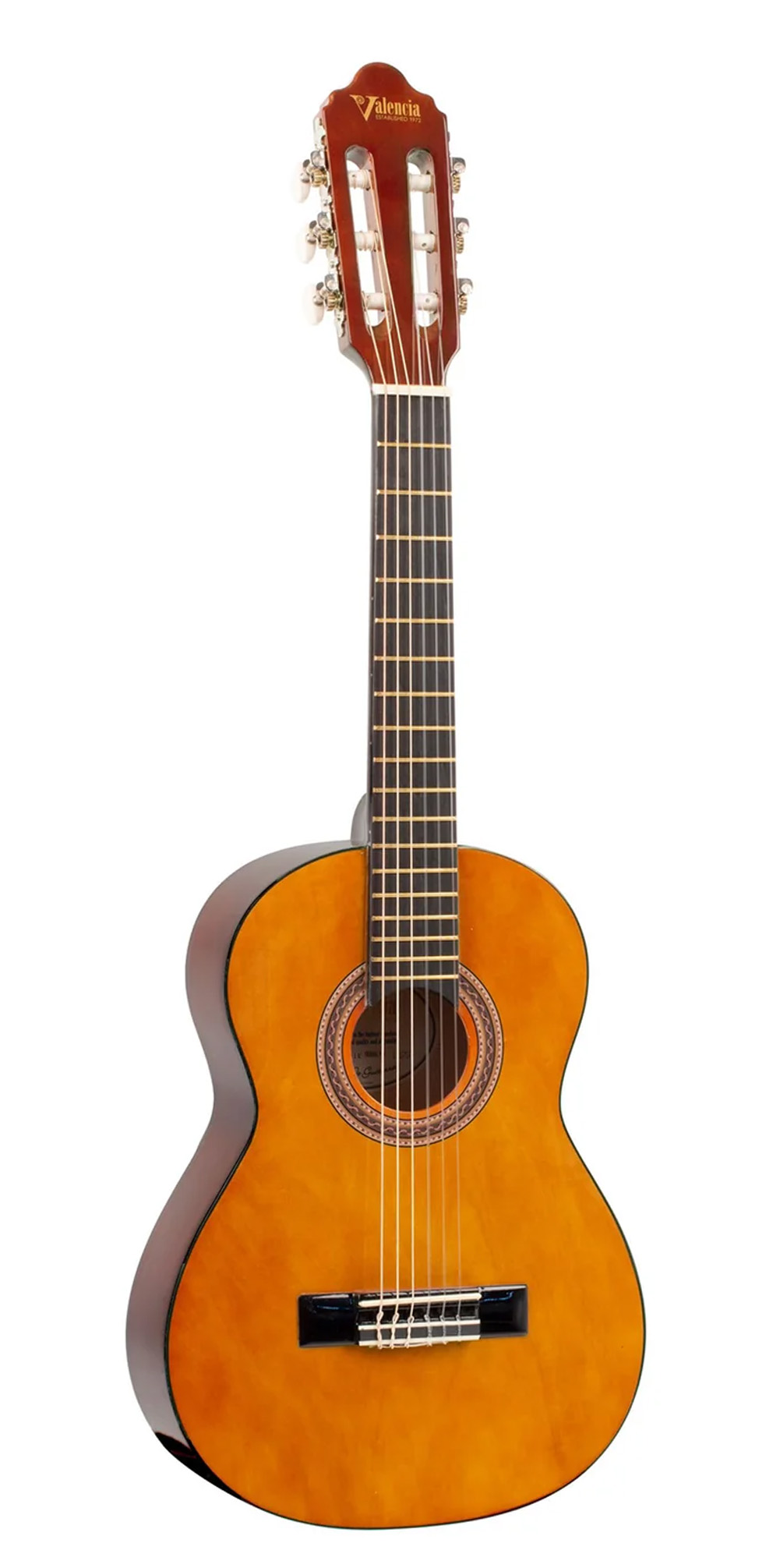 Valencia Antique Natural Classical Guitar - 1/4 Size
