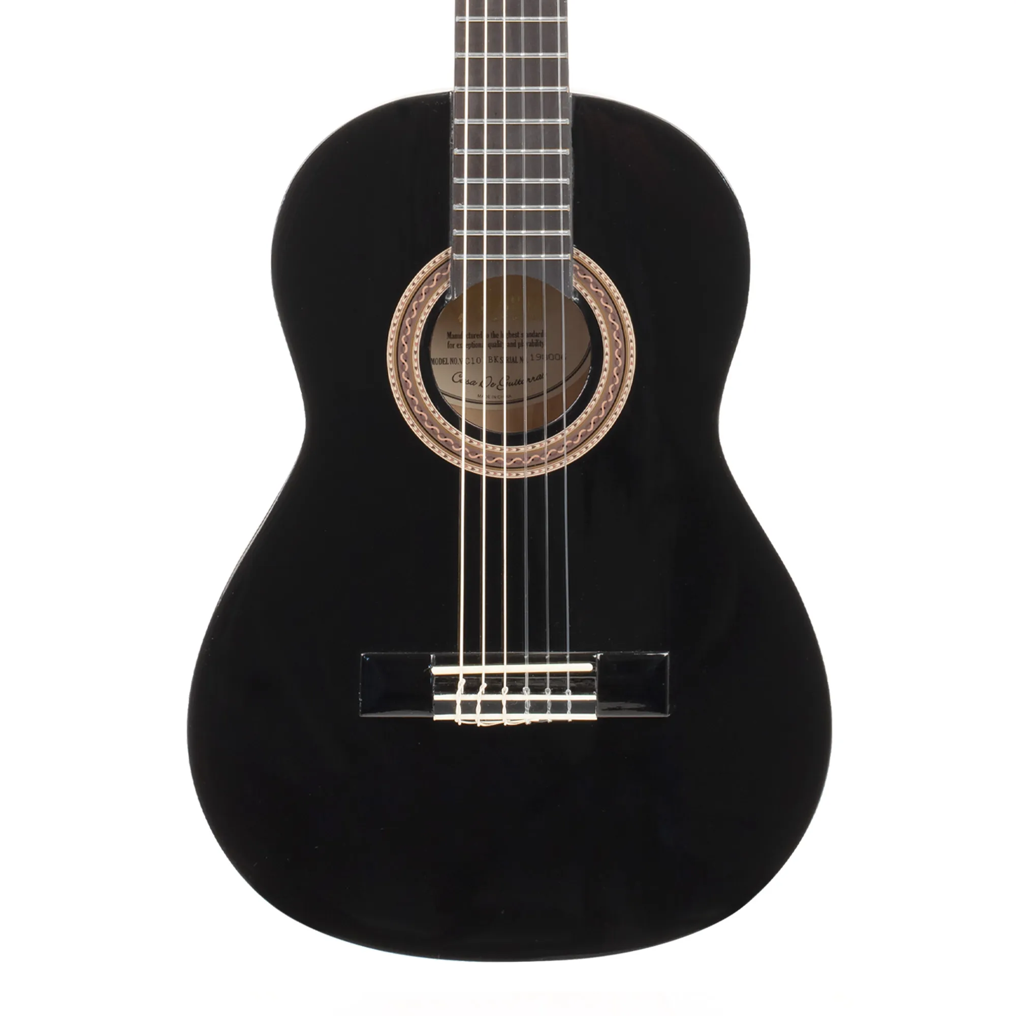 Valencia Black Classical Guitar - 1/4 Size