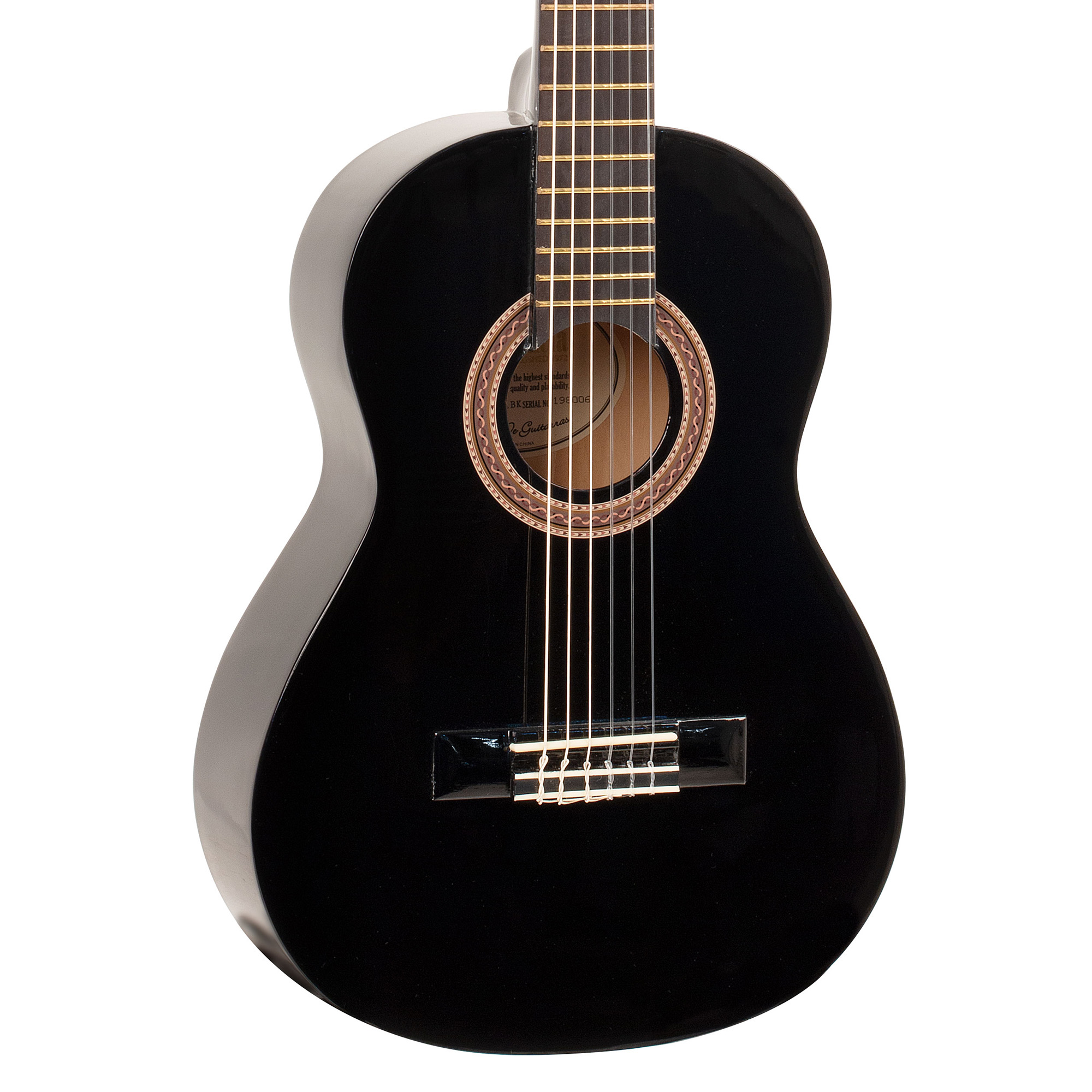 Valencia Black Classical Guitar - 1/4 Size
