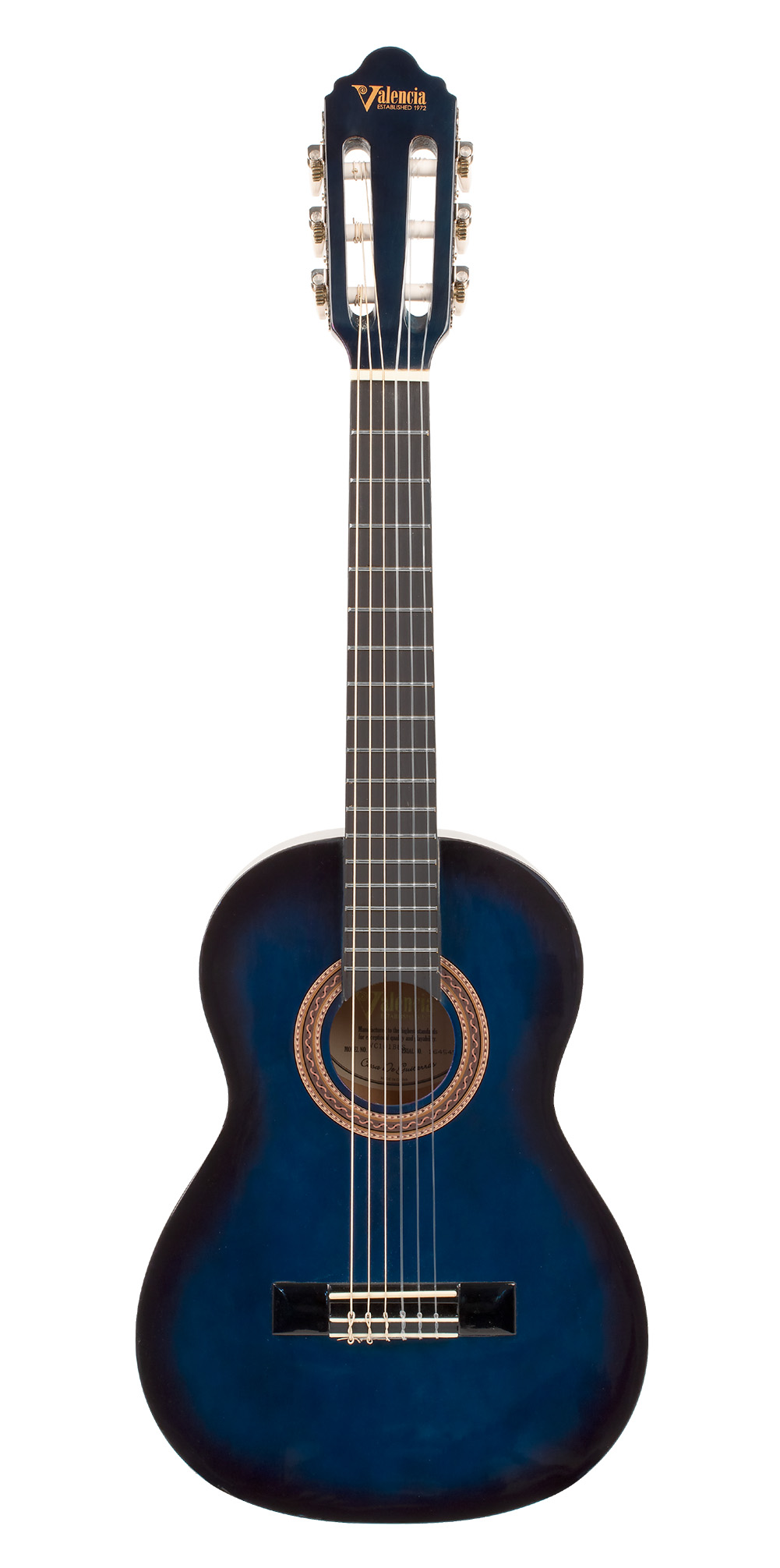 Valencia Black Classical Guitar - 1/4 Size